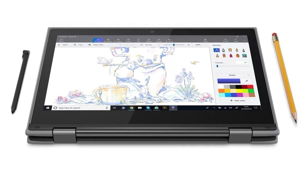 Lenovo 300e 2nd Gen 11.6” HD Touchscreen laptop AMD 3015e 128 Gb SSD Win 10