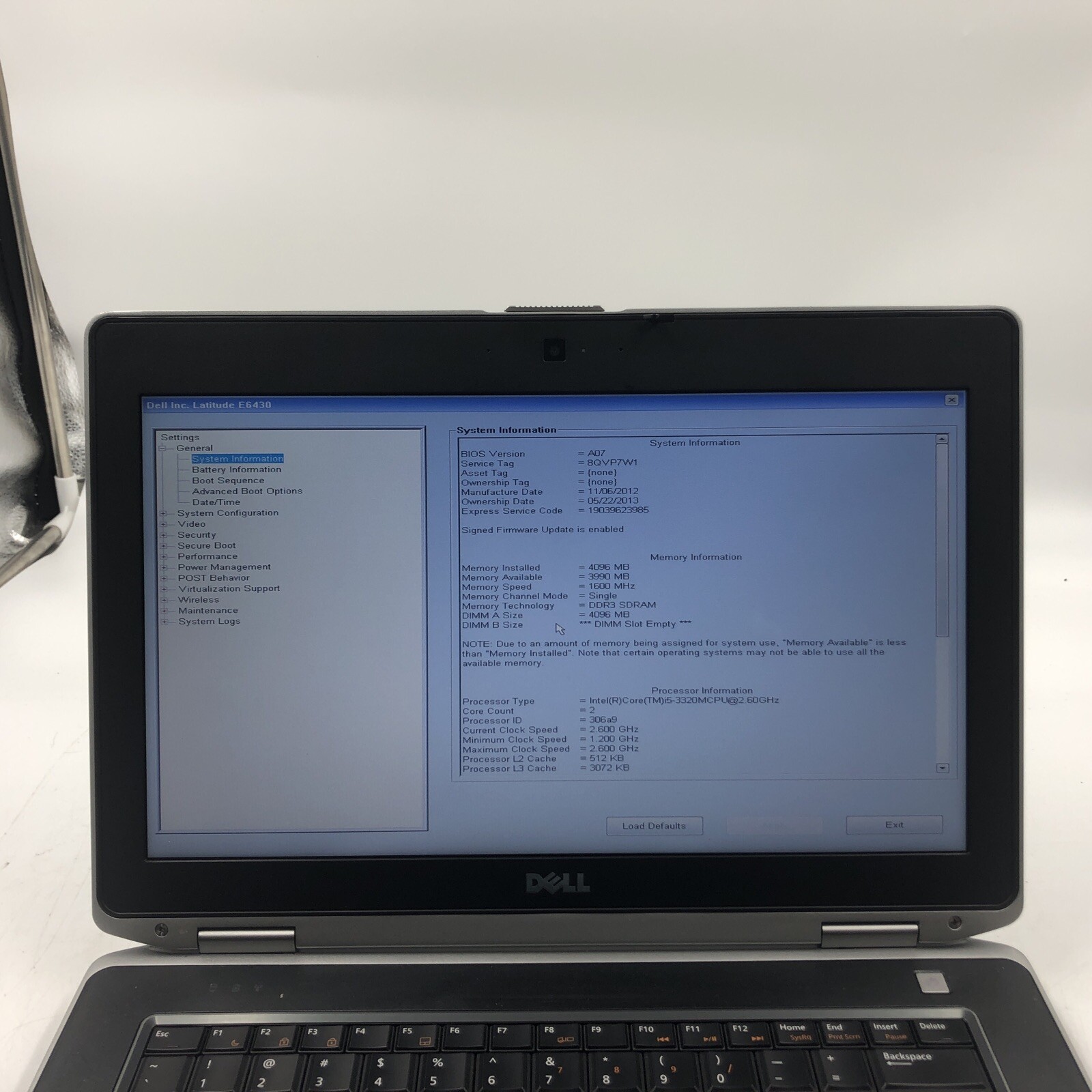 Dell Latitude E6430 Laptop Intel i5 Unknown CPU/RAM/HDD/OS Bad Board (FOR PARTS)