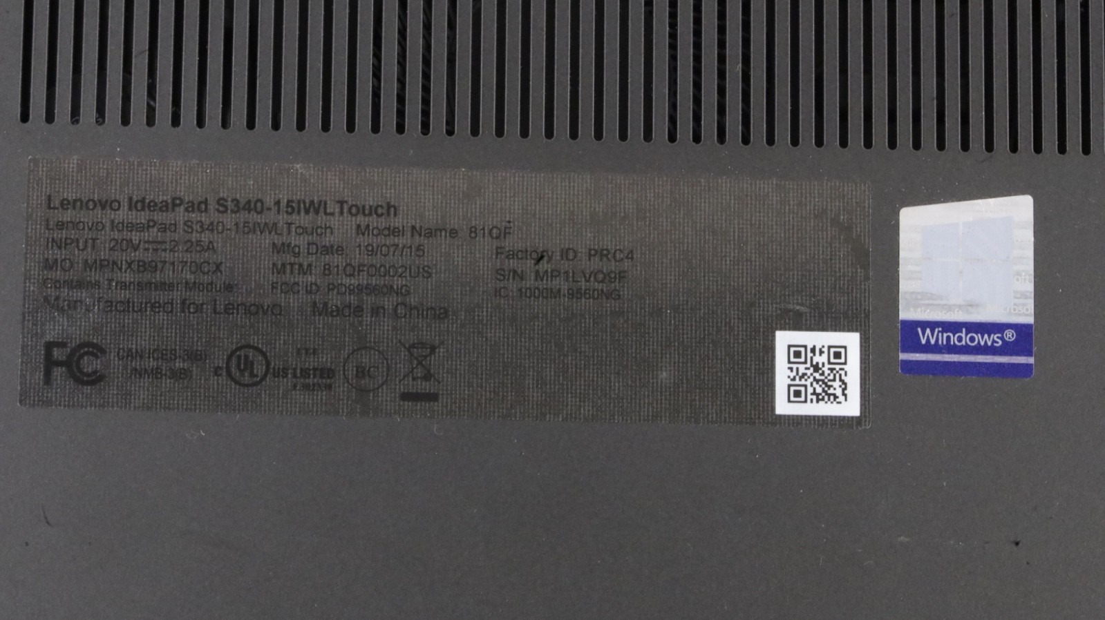 Lenovo Ideapad S340-15IWL – HD – i3-8145U – 4GB RAM – 1TB HDD – Fast Ship!