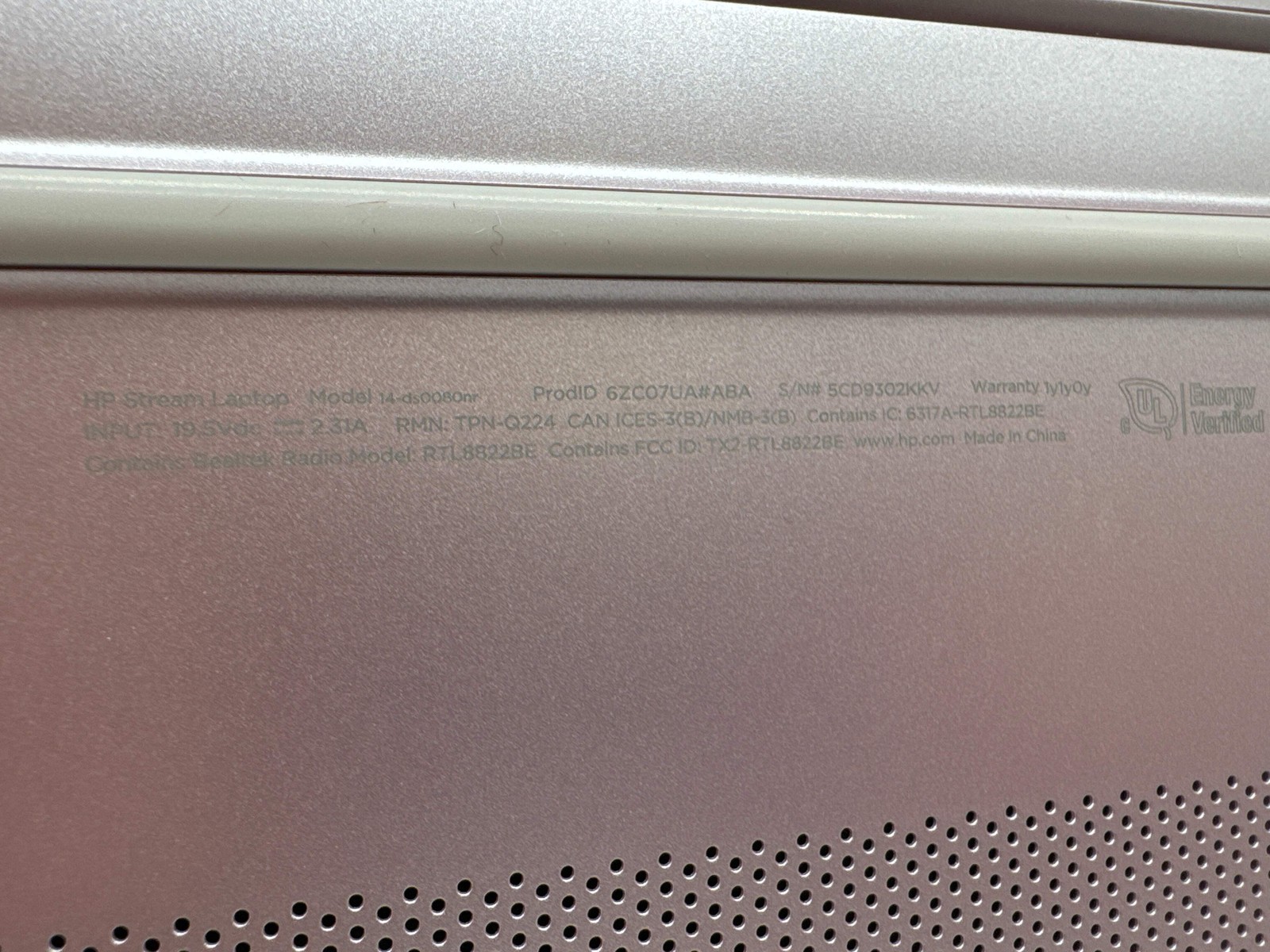 HP Stream 14-ds0080nr 14″ AMD A4-9120e 4GB 64GB eMMC Pink