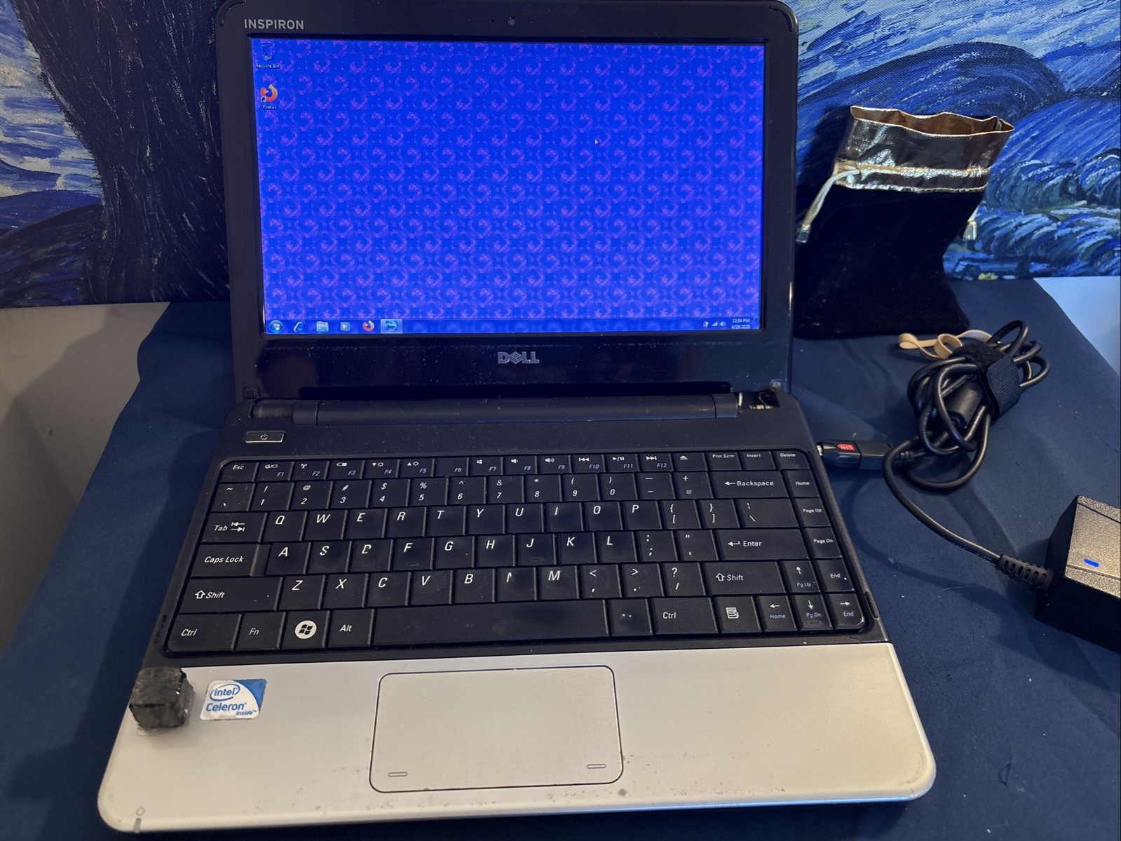 👀 look 👀 Dell Mini Obsidian 11Z Black 11.6″ inch P03T netbook laptop Wndows 7