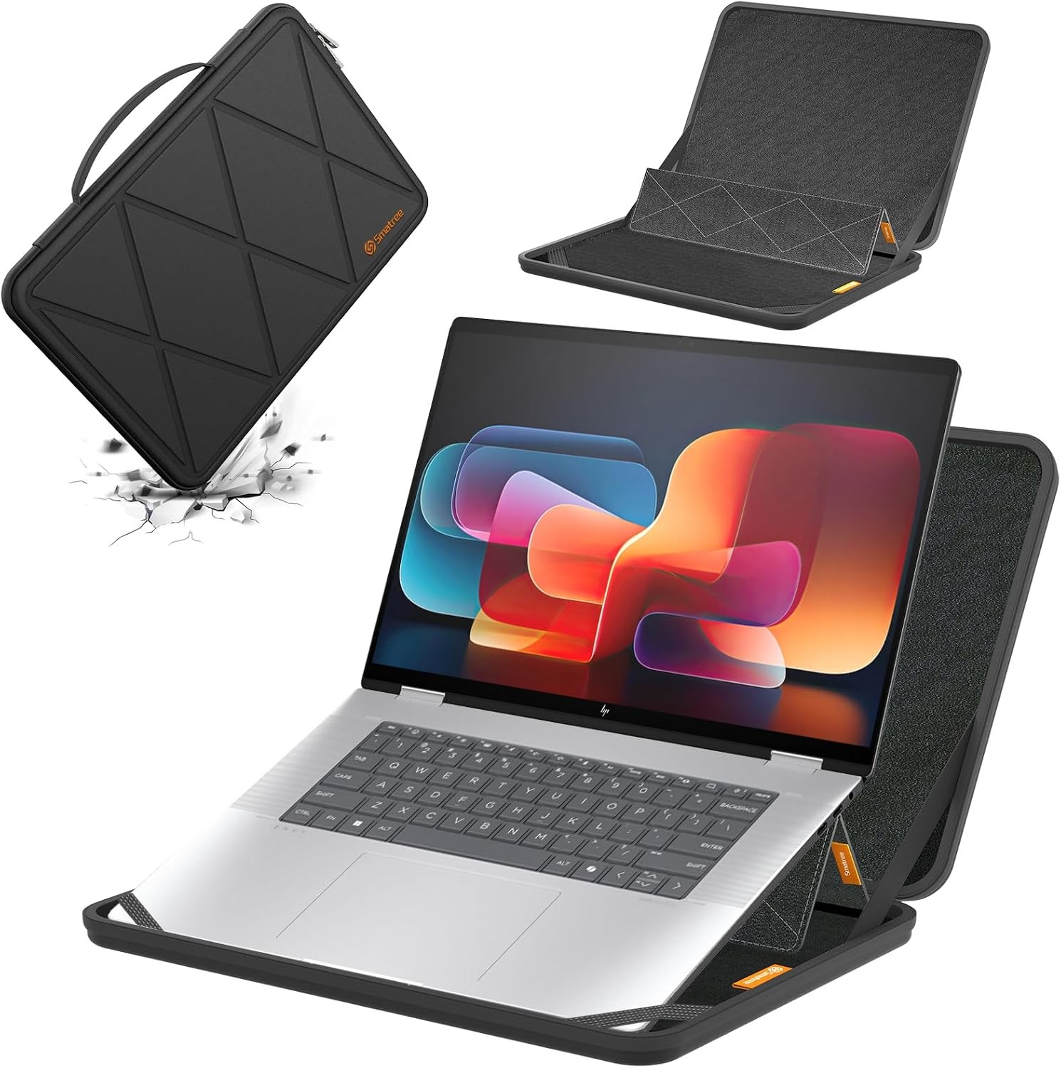 Smatree MS85T EVA Hard Case with Stand for 16″ HP Envy x360 2-in-1 Laptop