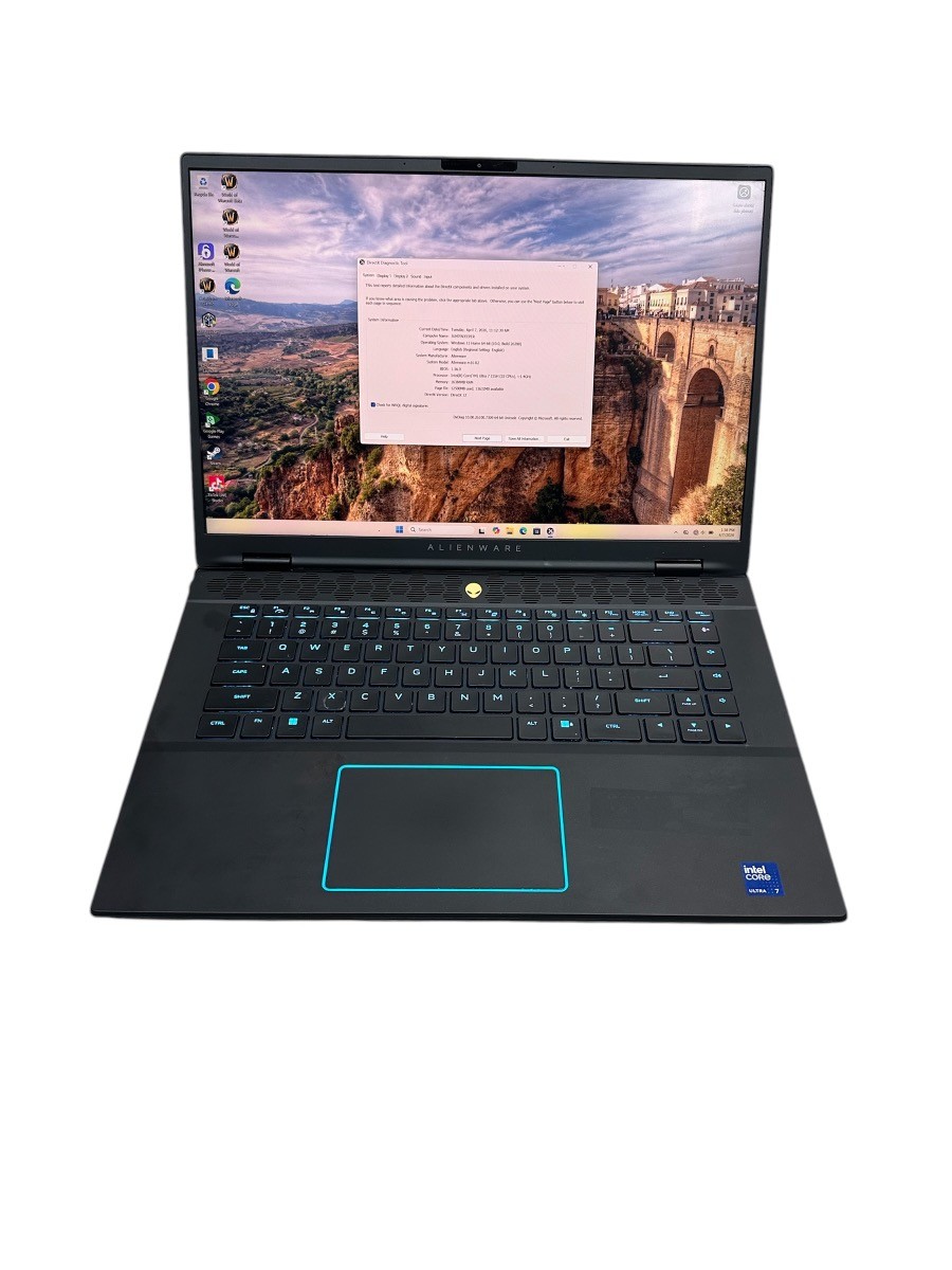 ALIENWARE P130F ULTRA 7 155H 16GB 1TB SSD RTX 4070 WIN 11 HOME (yle- (PBR119121)