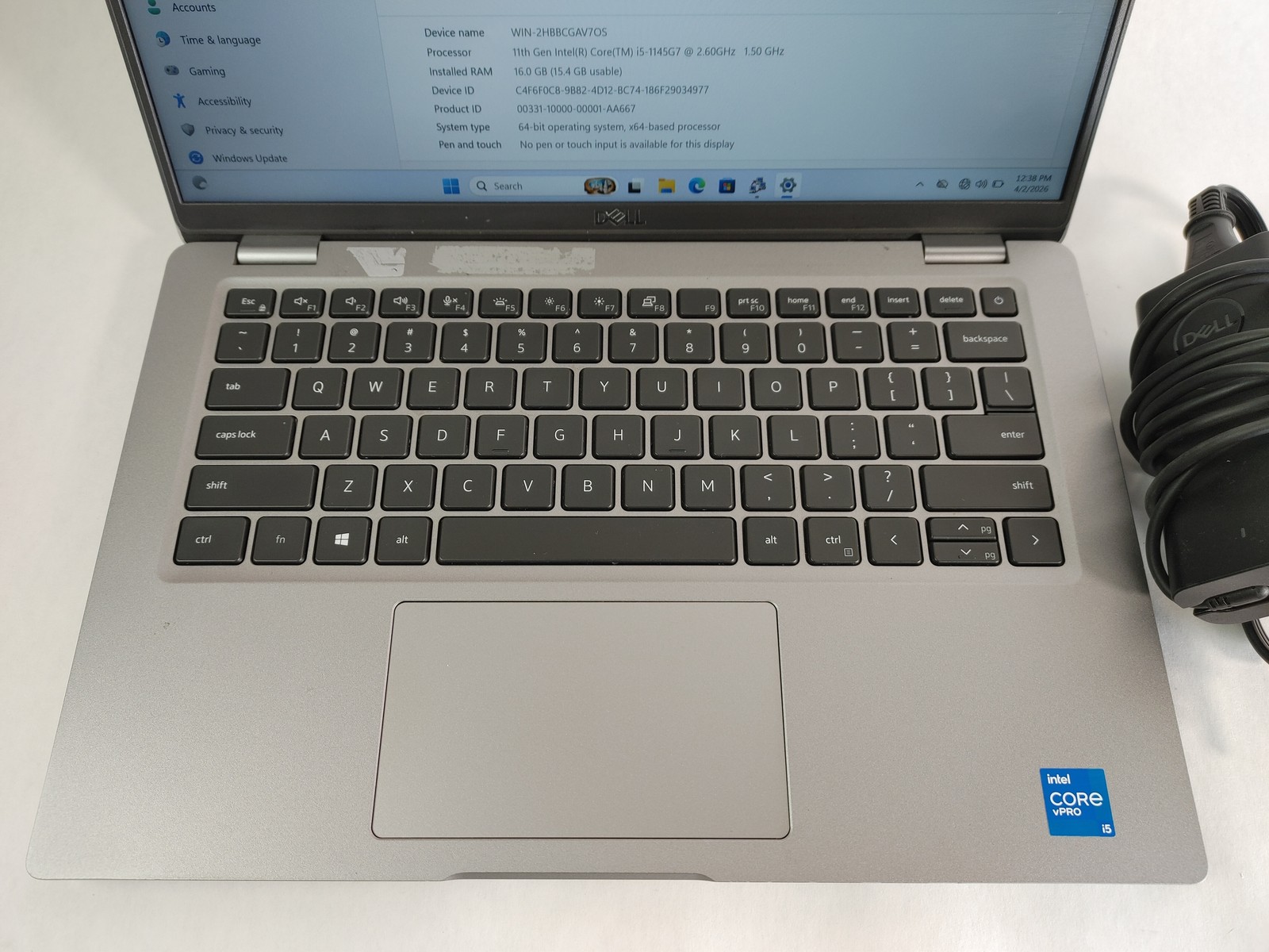 Dell Latitude 5420 Core i5-1145G7 2.60 GHz 16 GB DDR4 256 GB NVMe Windows 11 Pro