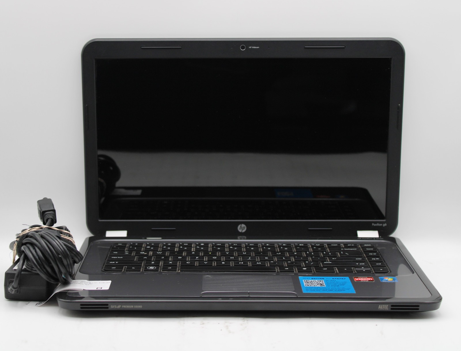 HP Pavilion G6 AMD A8-3520M @1.6 GHz 8GB RAM No SSD No OS Radeon