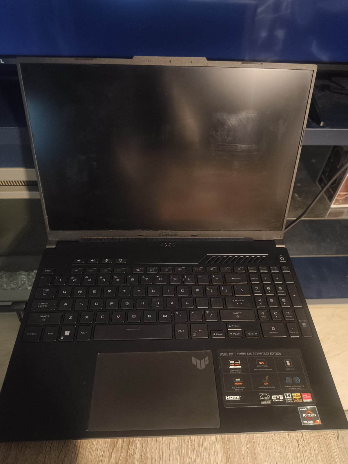 ASUS TUF Gaming A16 16in 1920×1200 Ryzen 7 7735HS 16GB 512GB SSD RX7700S W11H