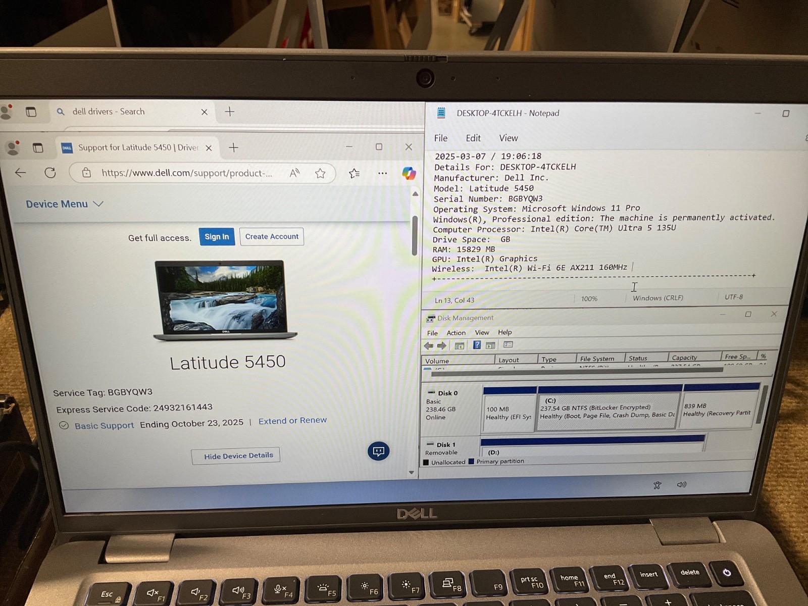 Dell Latitude 5450 U5-135U 16GB 256GB BT5.3 WiFi6E 14F W11P WV43H ✅❤️️✅❤️️ NEW