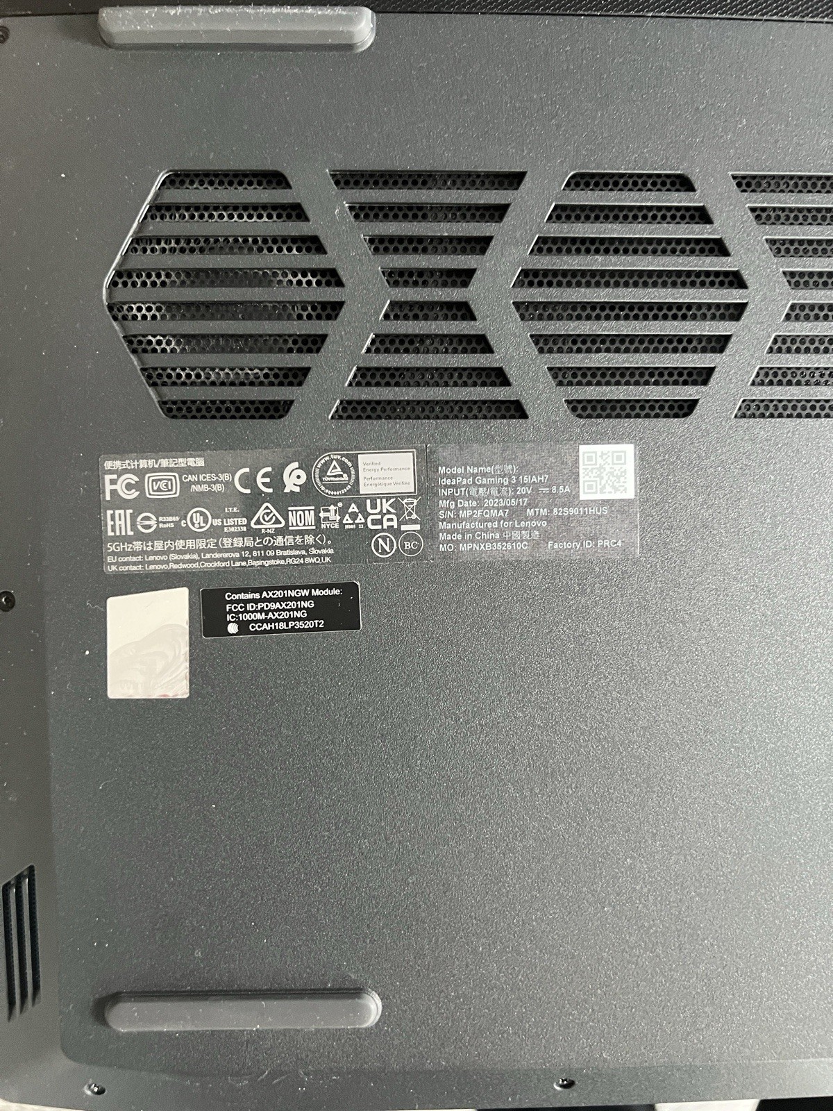 Lenovo IdeaPad Gaming 3 15IAH7 i5-12450H RTX 3050 16GB 512GB SSD 15.6″
