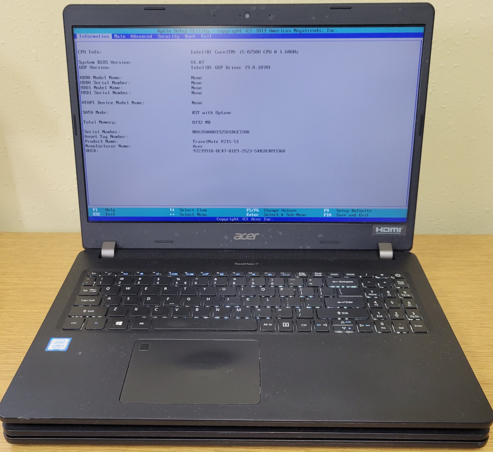(Lot of 2) Acer TravelMate P215-51 i5-8250U 1.60GHz 8GB No OS/SSD/HDD