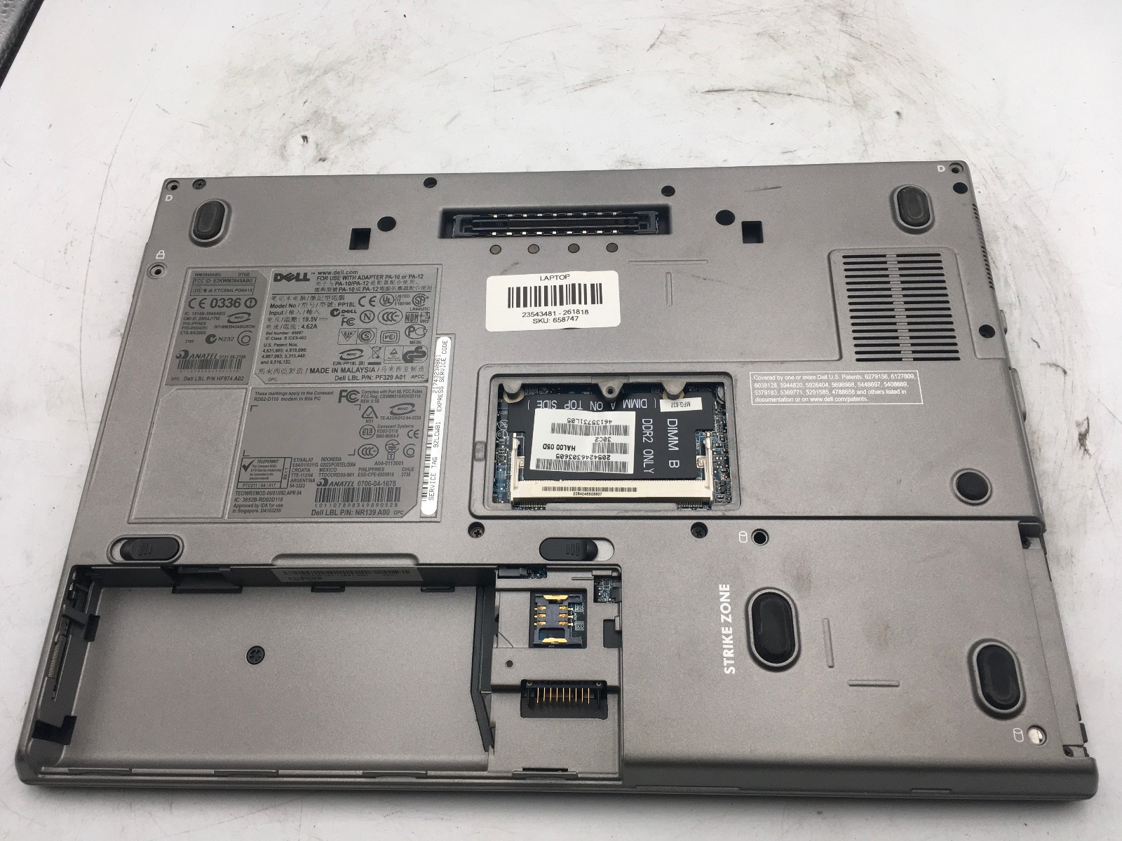 DELL LATITUDE D620 – FOR PARTS/REPAIR – CORE ONLY – INTEL CORE 2 DUO – NO RAM-BB
