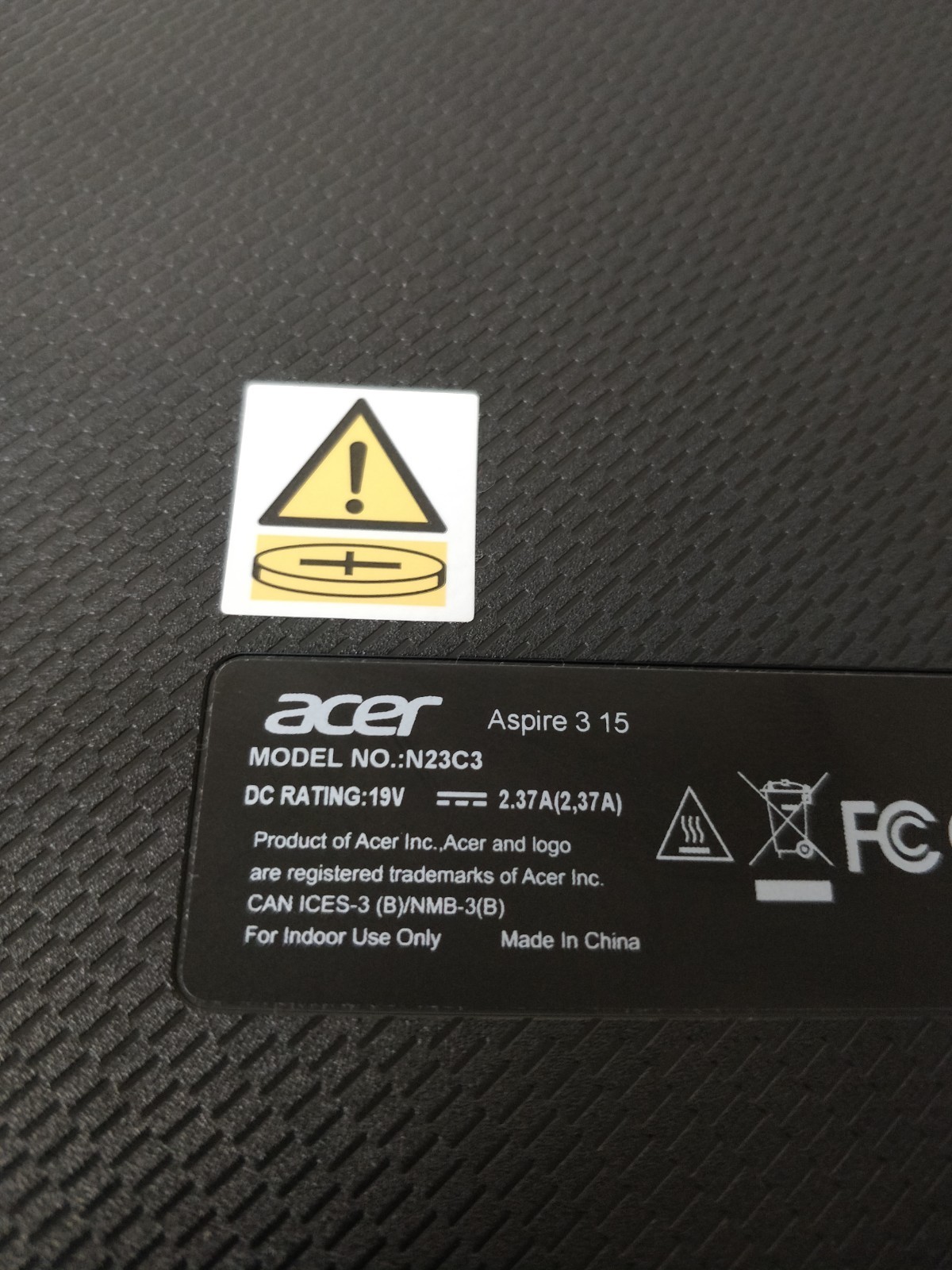Acer Aspire 3 A315-24PT AMD Ryzen 5-7520U@2.80GHz 8GB RAM NO DRIVE PARTS 9016
