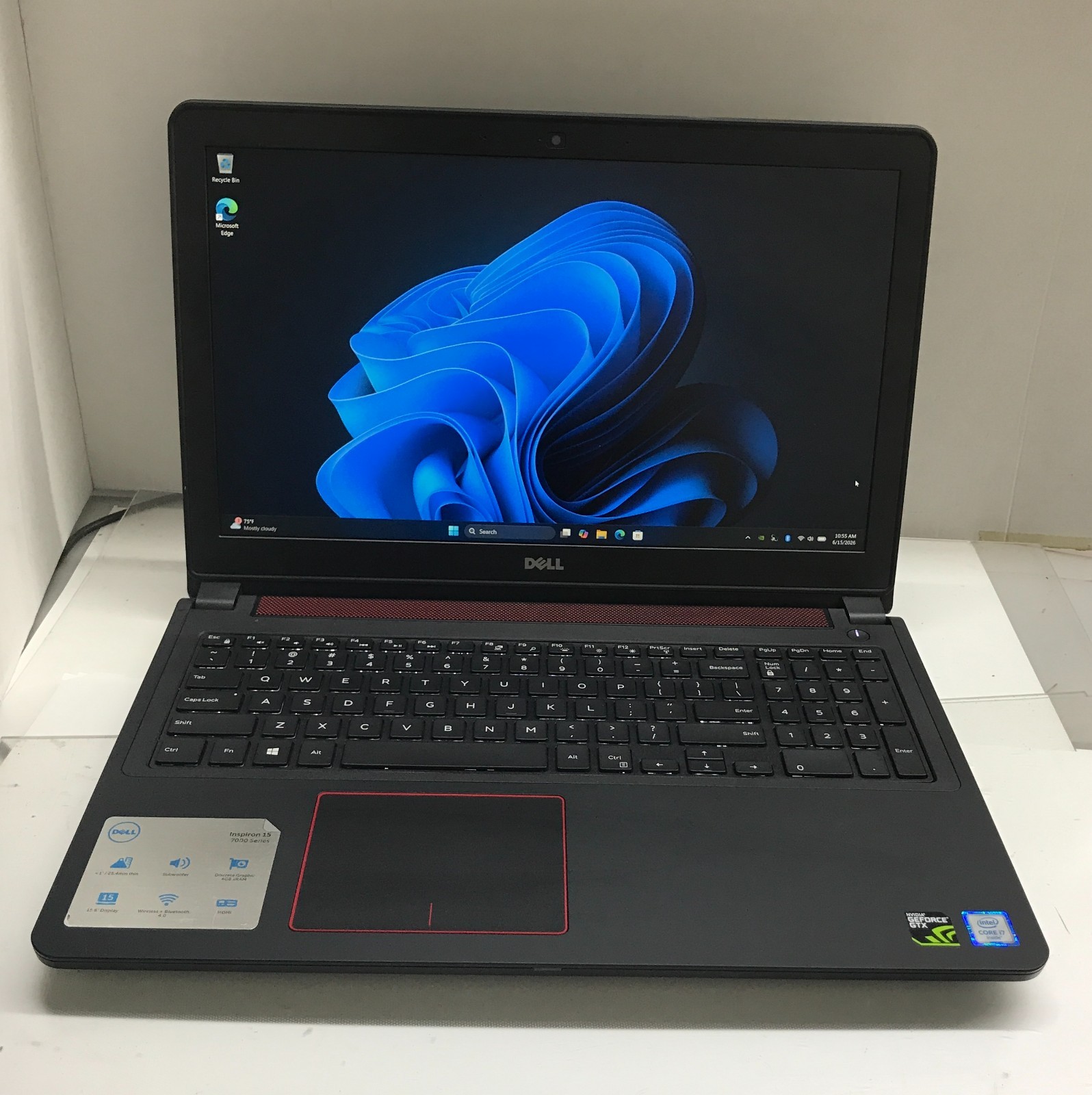 Dell Inspiron 7559 Gaming i7-6700HQ 2.60GHz 16GB RAM 500GB SSD GTX 960M W11H