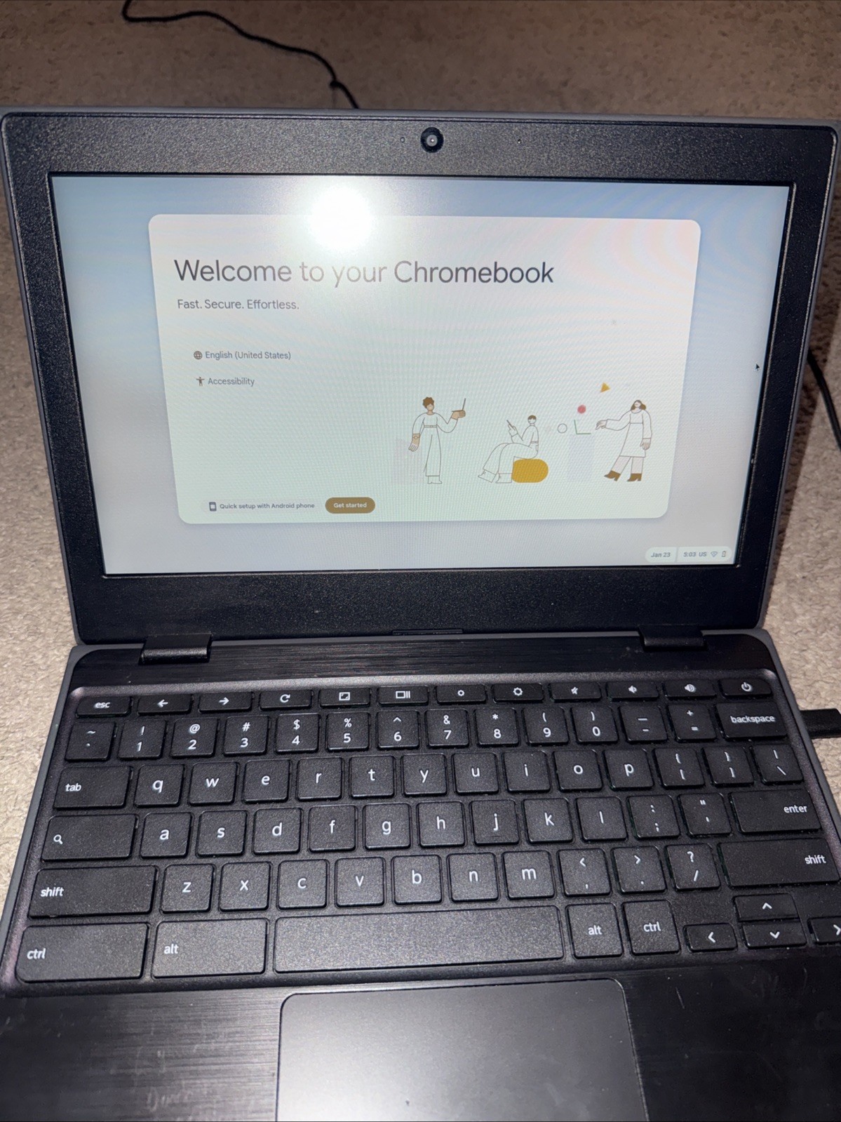 Lenovo Chromebook 100e Gen 2 WIFI 4GB RAM 32GB HD Black [81MA0020US]