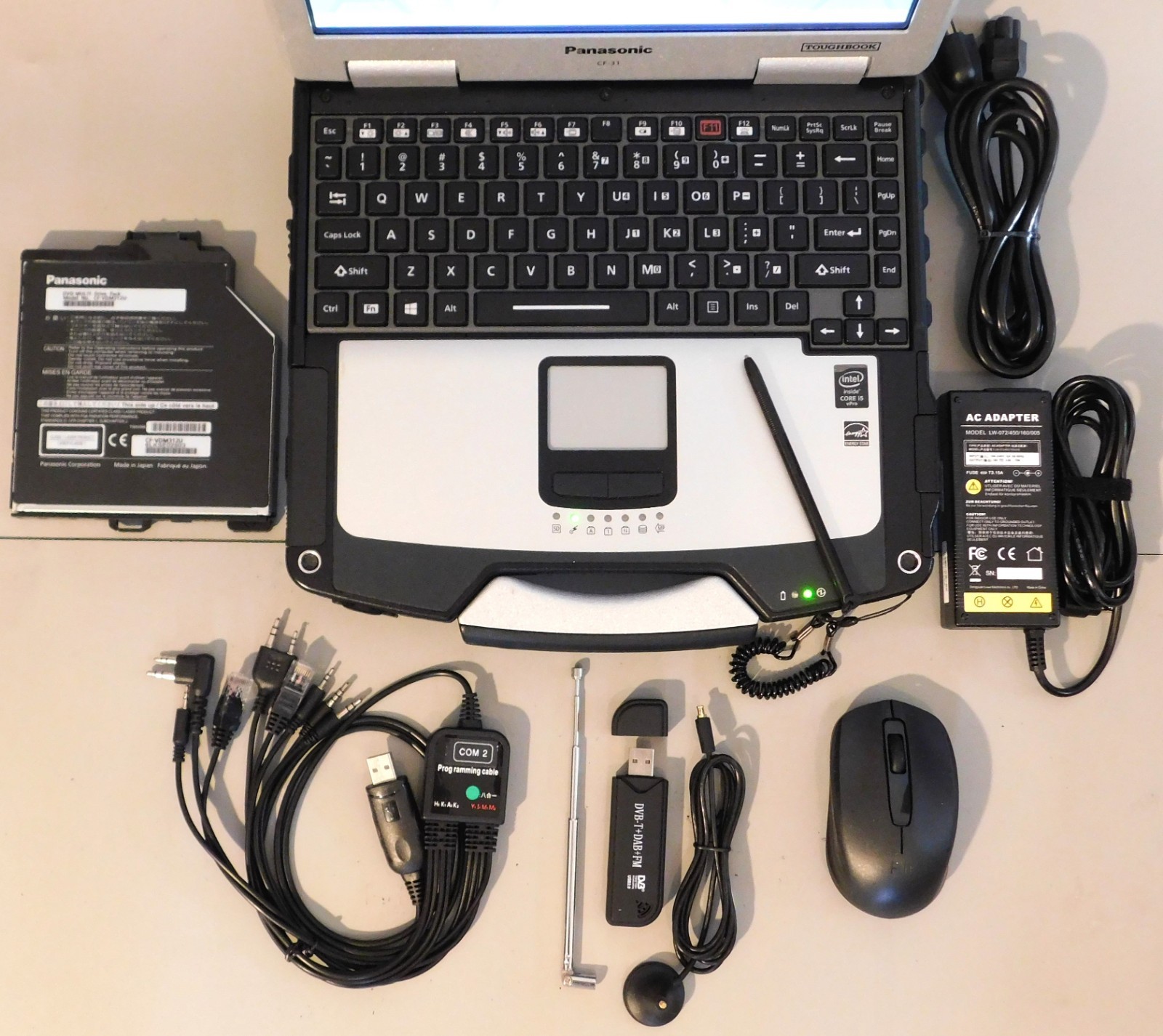 TOUGHBOOK CF-31 MK5: COMMS Laptop w/HAM Digital+Programing w/SDR, Win & DragonOS