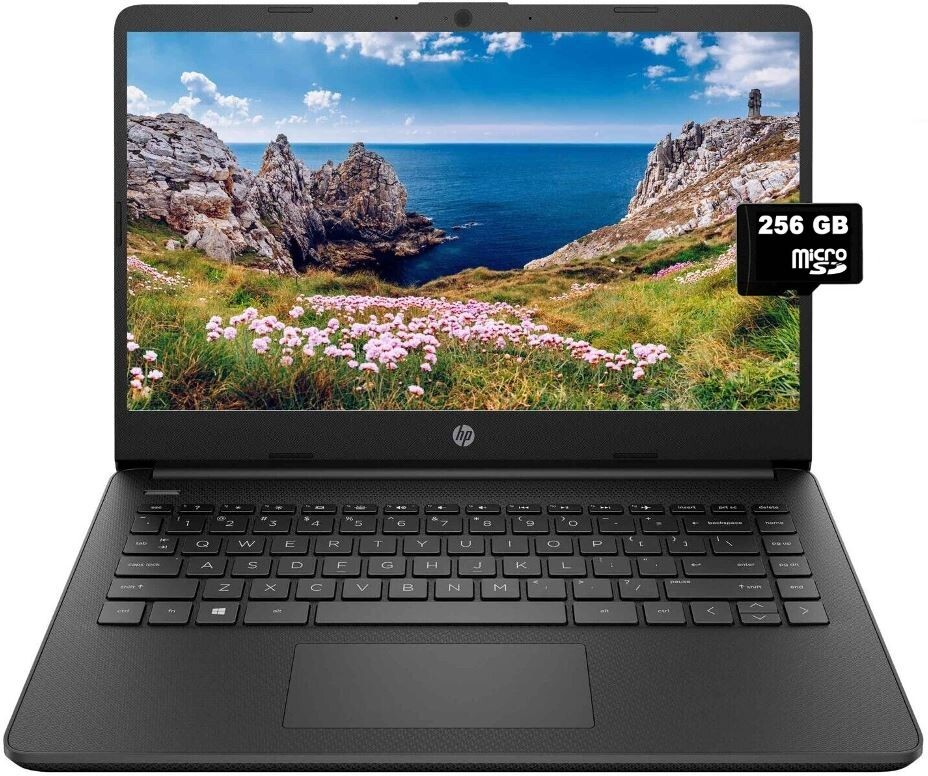 Newest HP 14” HD Laptop Intel Quad-Core CPU 16GB RAM 320GB (64+256) Win11 Black