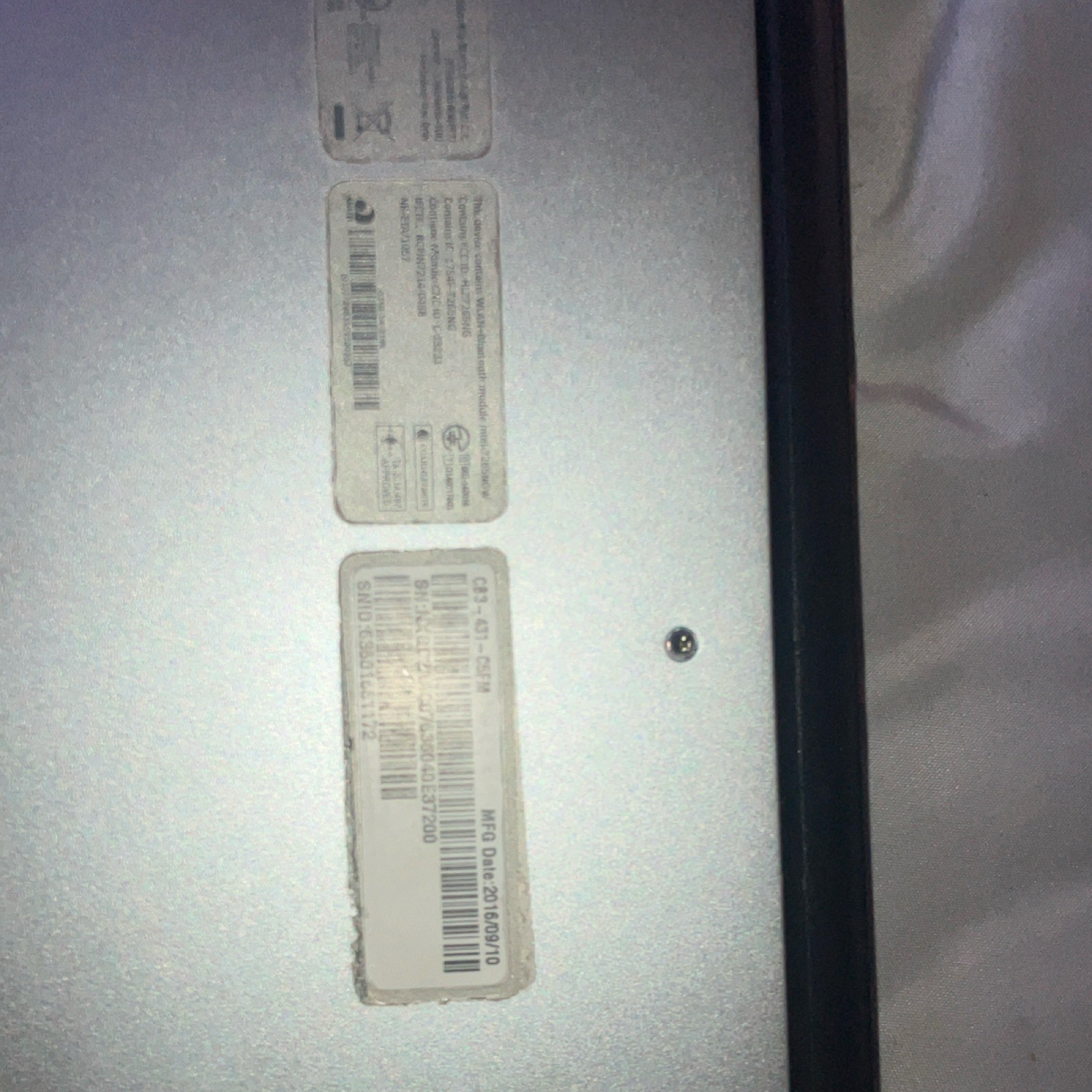 Acer Chromebook 11.6 in Silver Laptop Intel Chrome OS Wi-Fi Webcam HDMI USB3