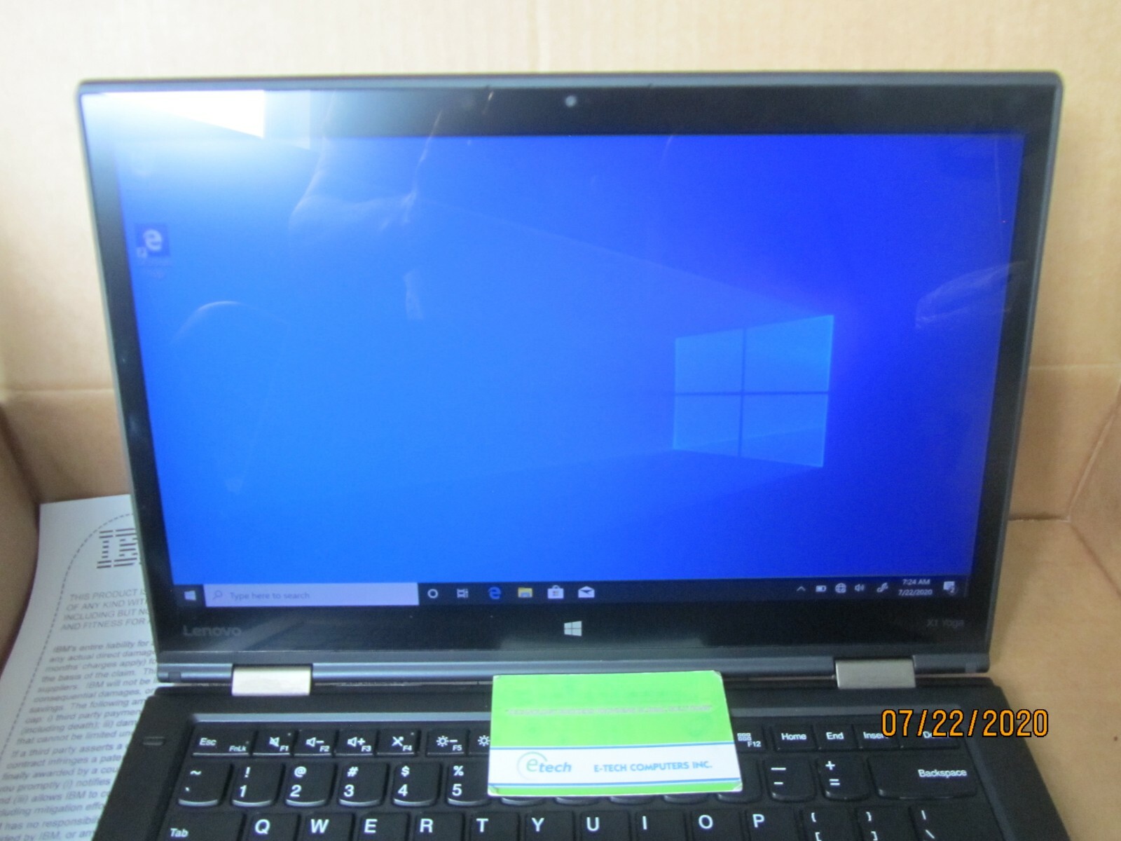 ThinkPad X1 Yoga i5-6300U 8GB RAM 512GB SSD, 14″ WQHD 2560×1440 Touch LCD Win10