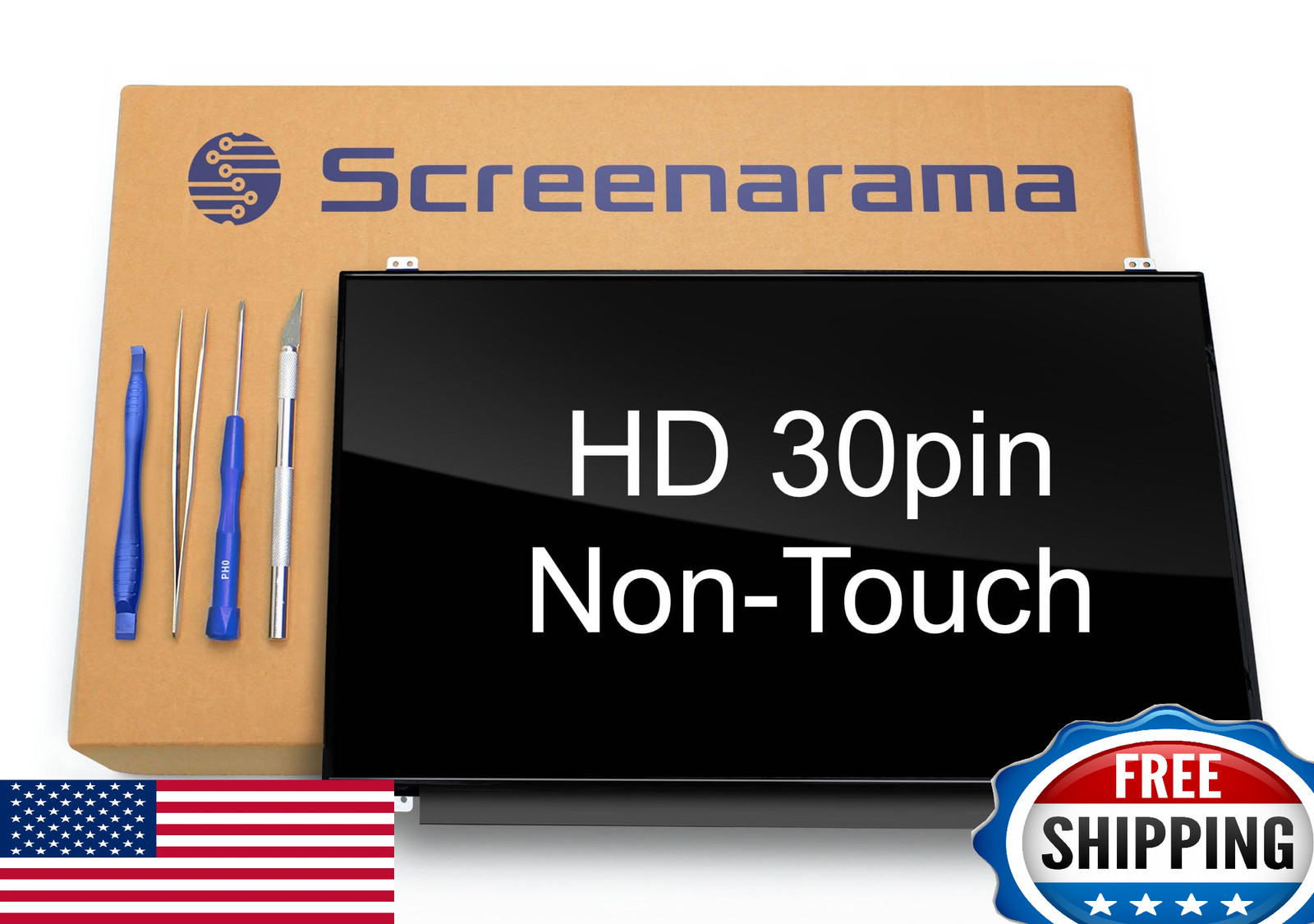 SCREENARAMA New Screen Replacement for HP 15-BS212WM, HD 1366×768, Glossy, LCD L