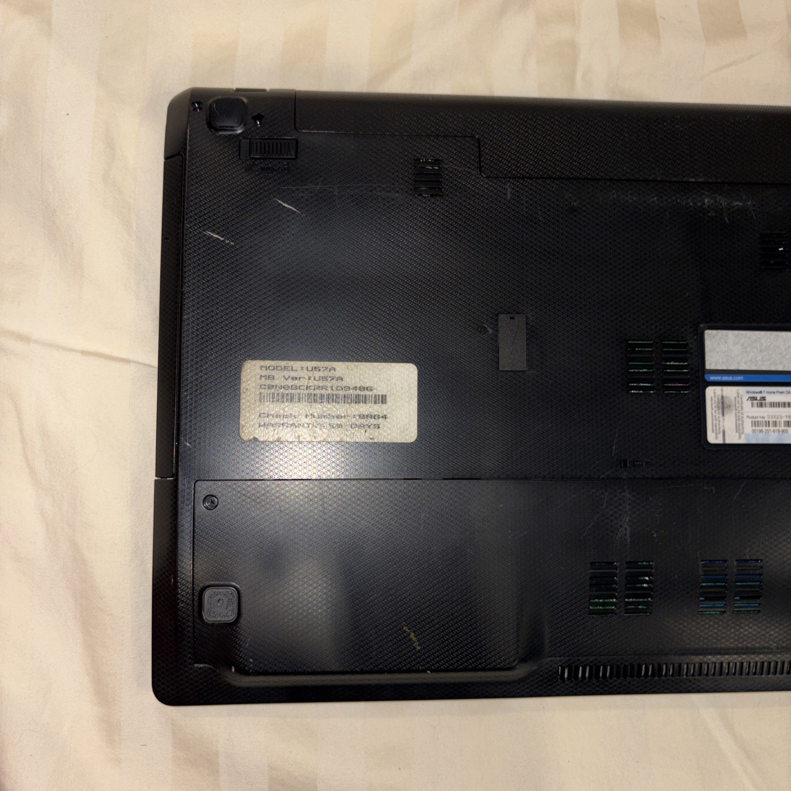 Asus U57A Laptop Intel Core i5 2450M 2.5GHz 6GB RAM 750GB HDD Win 10 Home