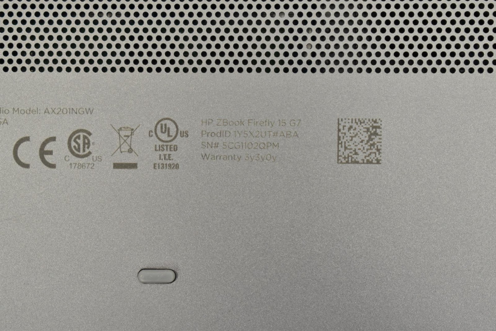 HP Z Book Firefly 15 G7 i5-10210U 1.6GHz 16GB 256GB SSD 15.6″ No OS *See Detail*