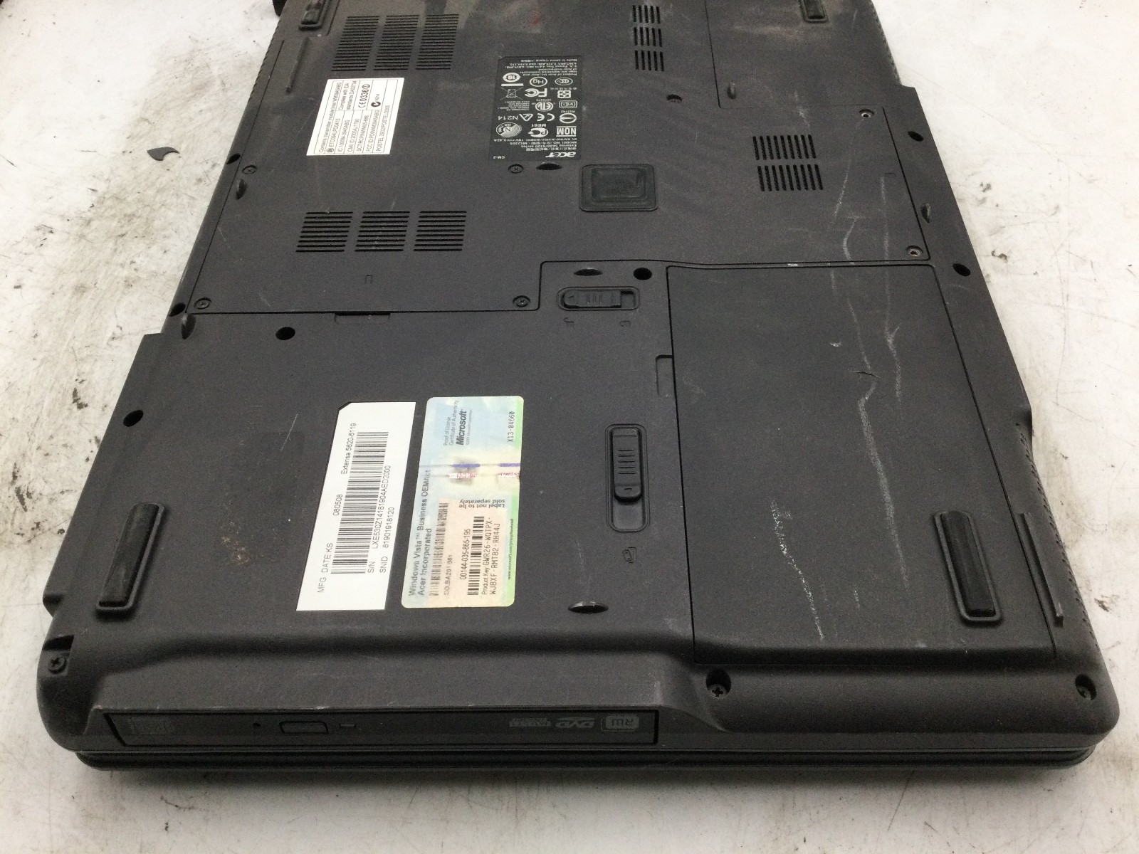 ACER EXTENSA 5620 – FOR PARTS – INTEL PENTIUM DUAL CORE – NO RAM – READ DESC -BB