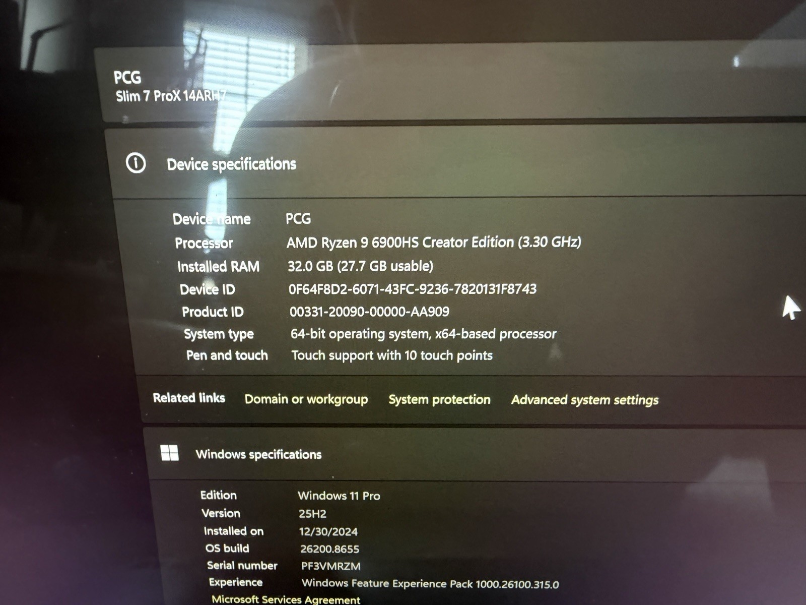 Lenovo Slim 7 Pro X 14.5″ 3K Touch AMD Ryzen 9 6900HS 32GB 1TB SSD RTX 3050 W11