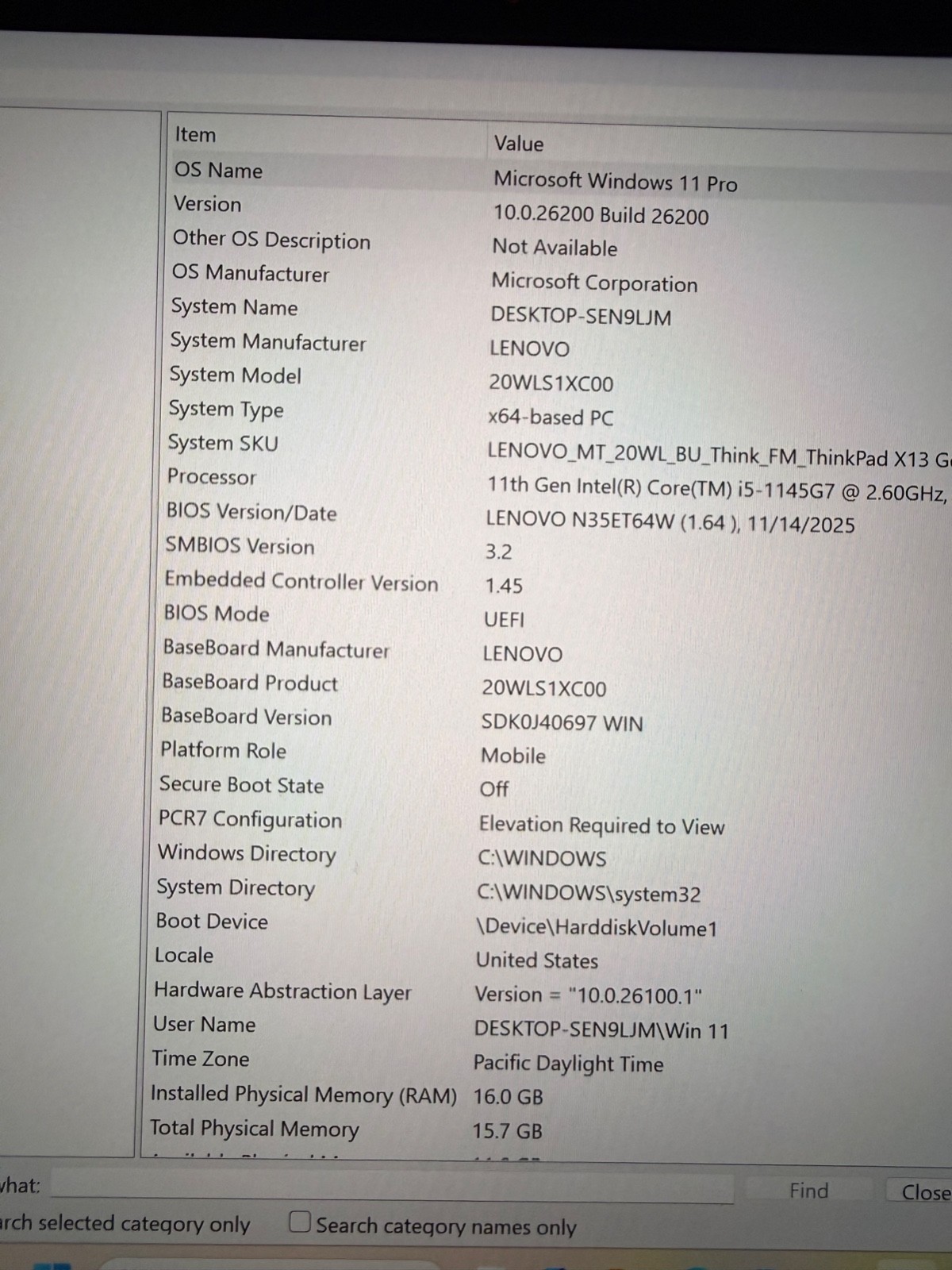 lenovo thinkpad x13 gen 2 I5 11th gen (TOUCH SCREEN)