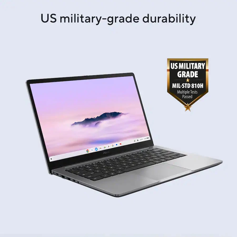 ASUS 14″ FHD CX14 Chromebook Plus Laptop with Google AI Intel Core 3 128GB 8GB