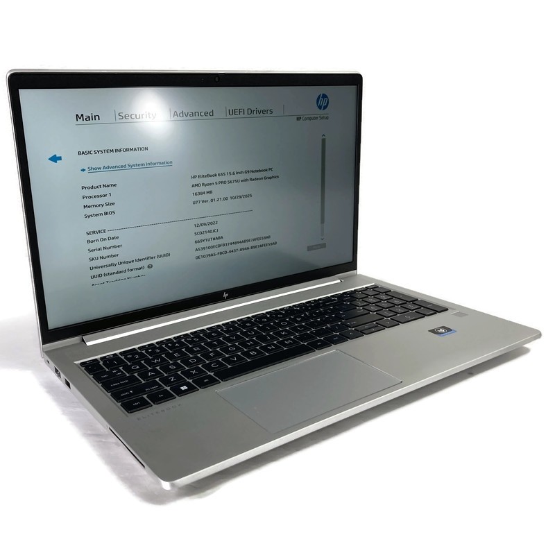 HP EliteBook 655 G9 14″ Ryzen 5 Pro 5675U 2.3GHz 16GB 512GB NVMe SSD – Win 11