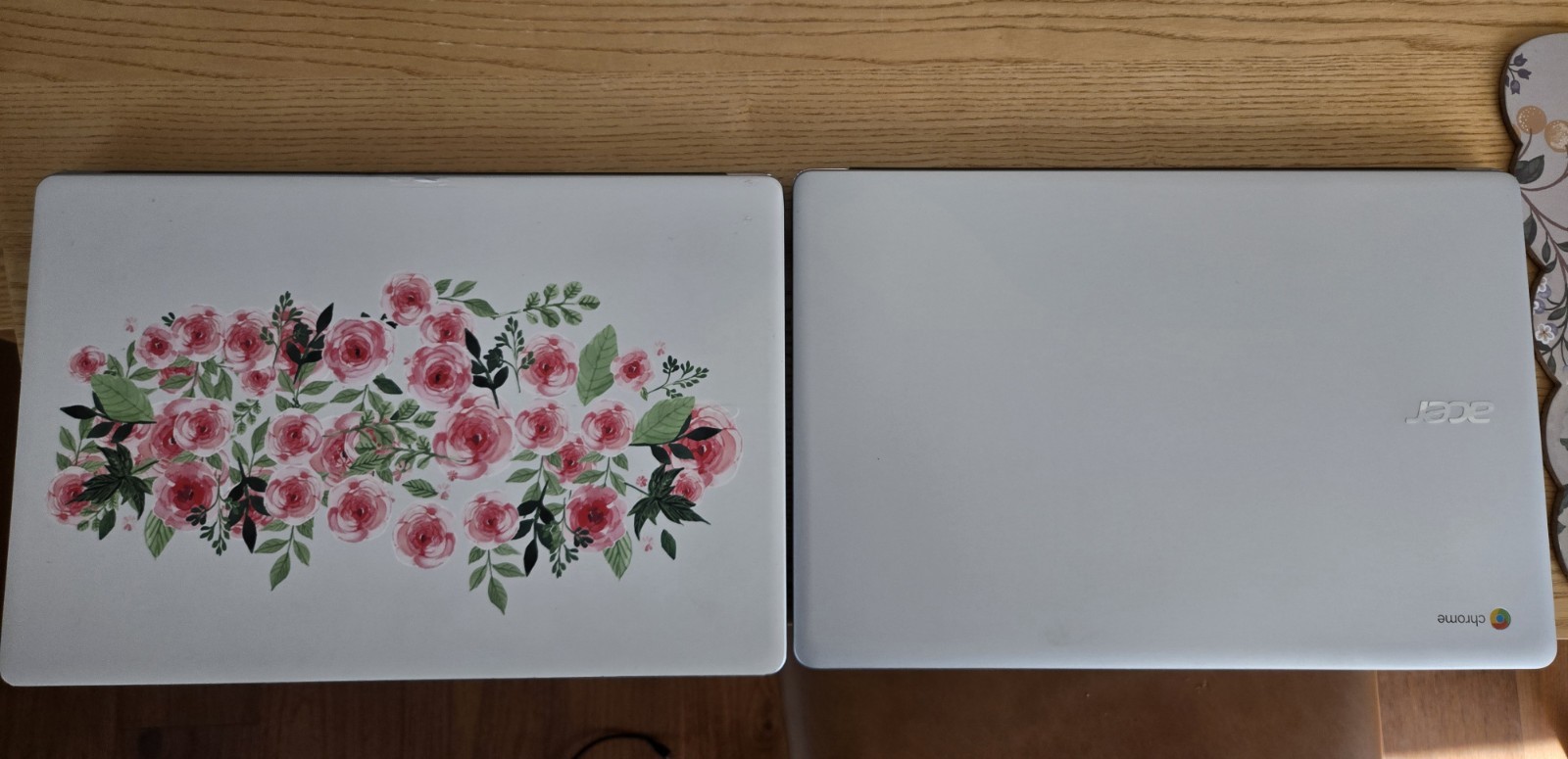 Two Acer Chromebooks 15 CB515-1HT-P39B, Intel CPU, 4 GB RAM, 32 GB Flash, 15.6″