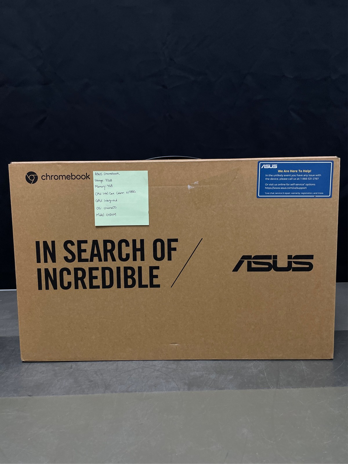 ASUS Chromebook C424, 14.0″ 180 Degree FHD NanoEdge Display, Intel Dual Core Cel