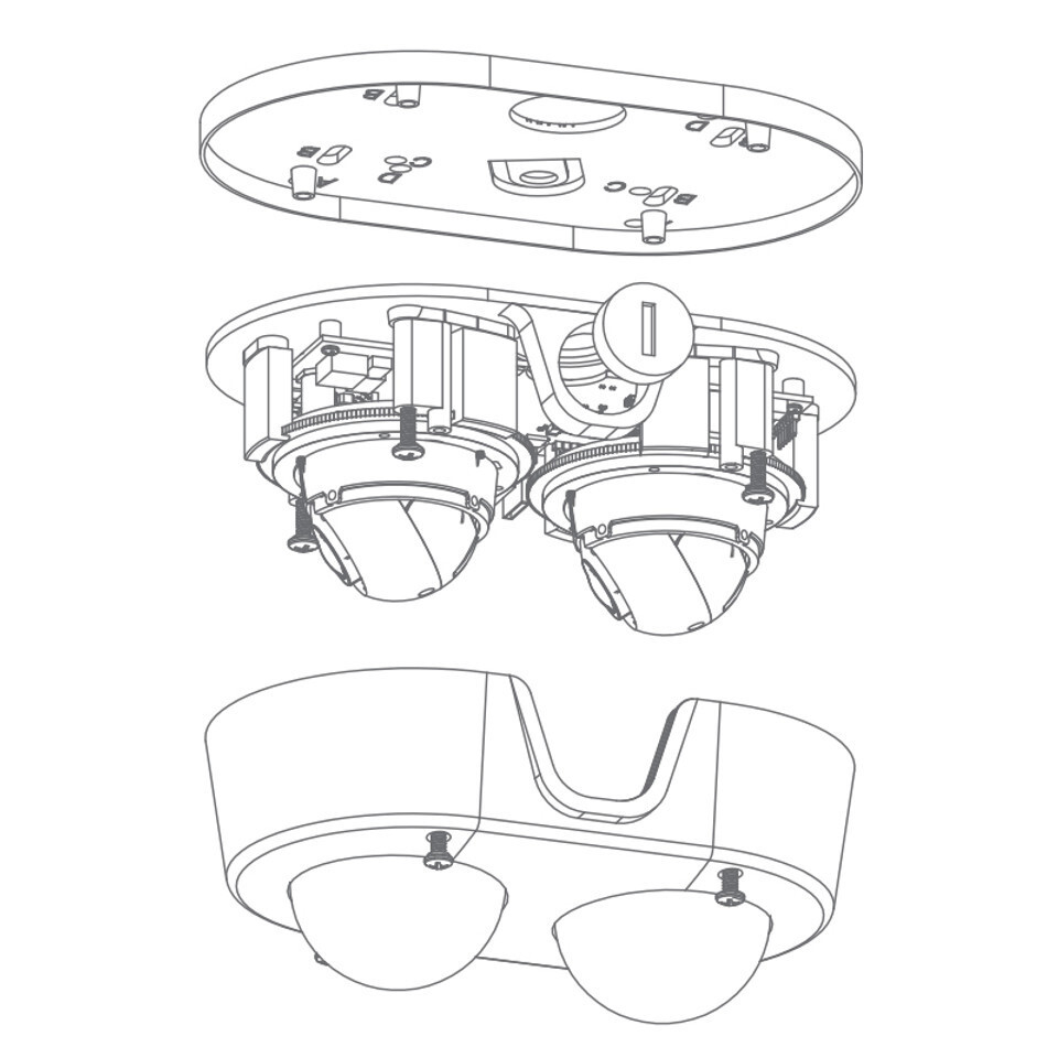 Arecont Vision AV4656DN-28 Microdome DUO 4MP WDR Camera -R