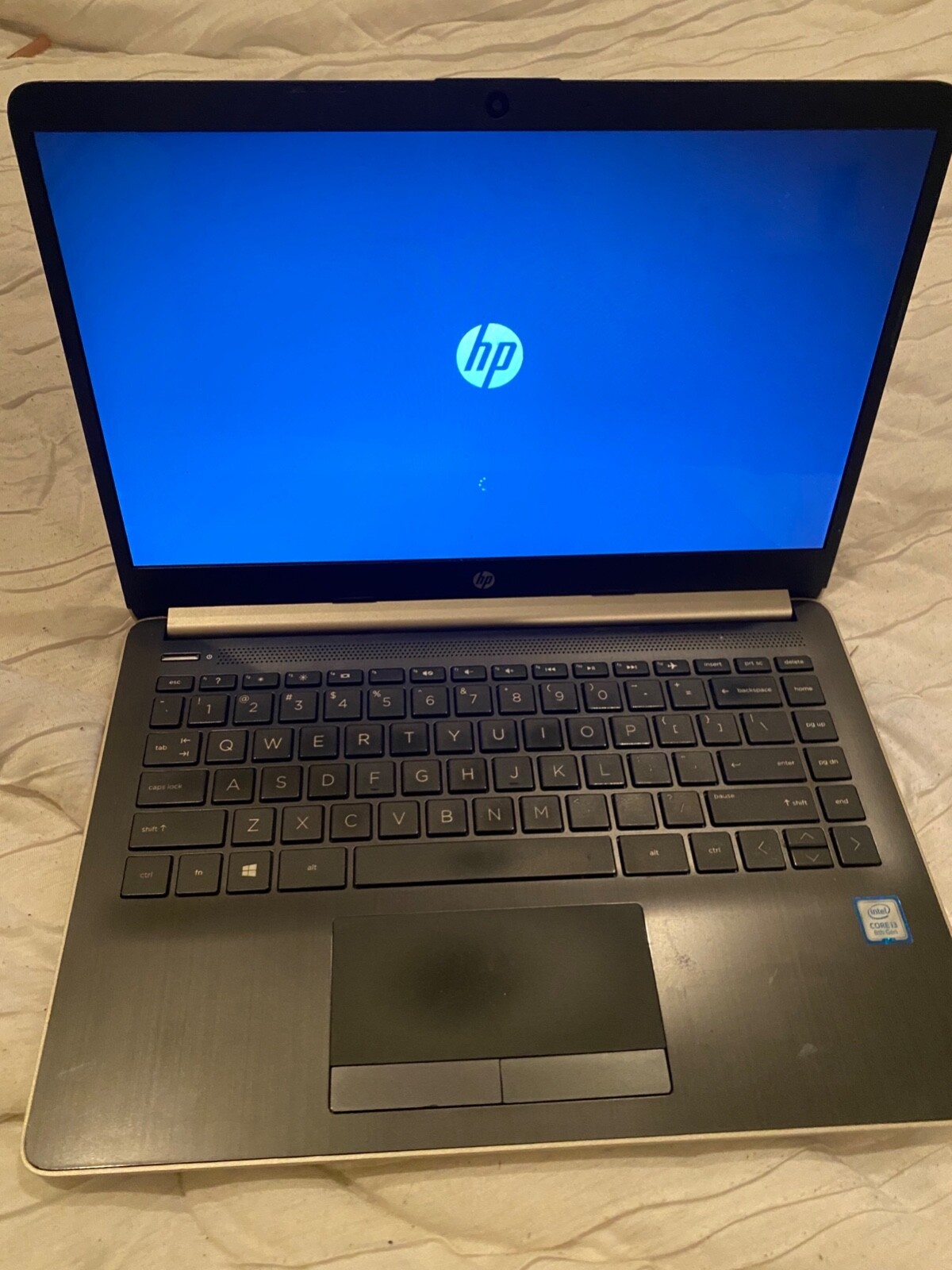 Gently used HP 14″ Laptop in Pale Gold