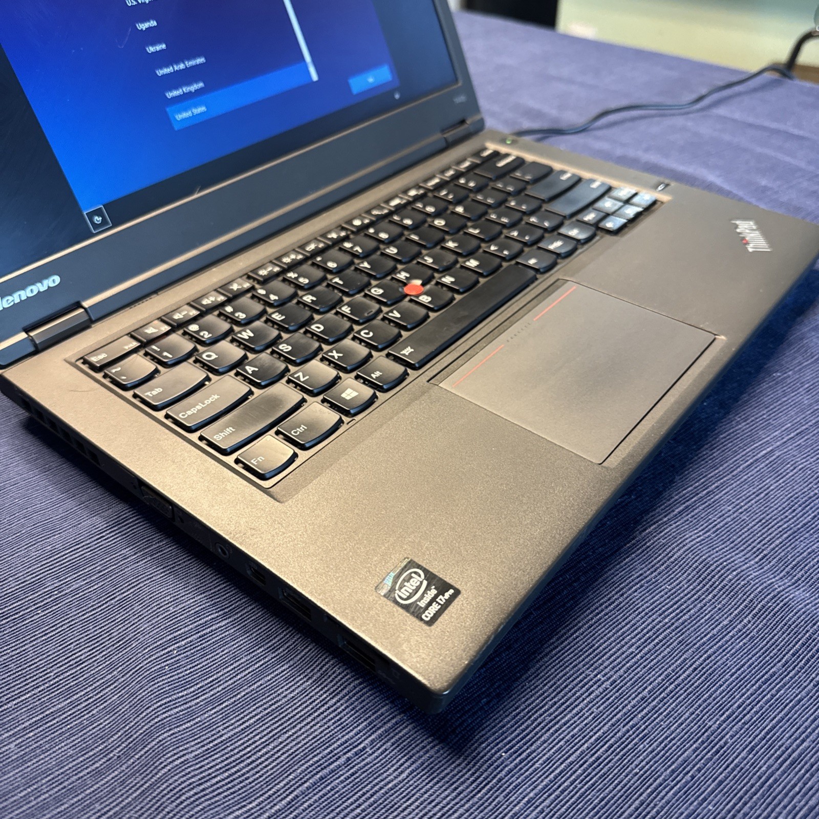 Lenovo ThinkPad T440P Intel Core i7 4600M 2.9GHz 14″ 8gb MEM 320GB HD Win10