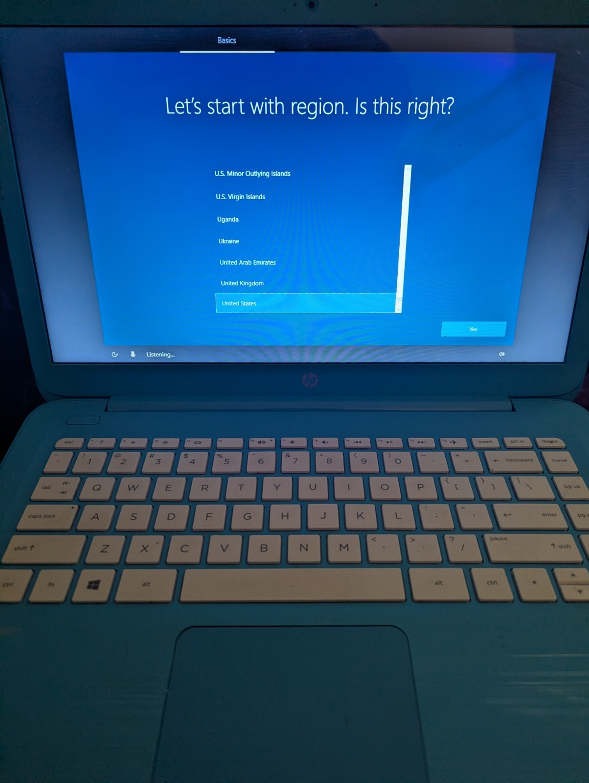 HP Stream Laptop Blue 11-AH011WM w/ Charger – TESTED WORKING 4GB RAM Notebook
