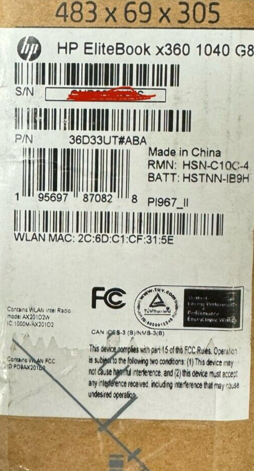 New sealed HP EliteBook 1040 G8 X360 i7 i7-1165G7 16GB Notebook Laptop