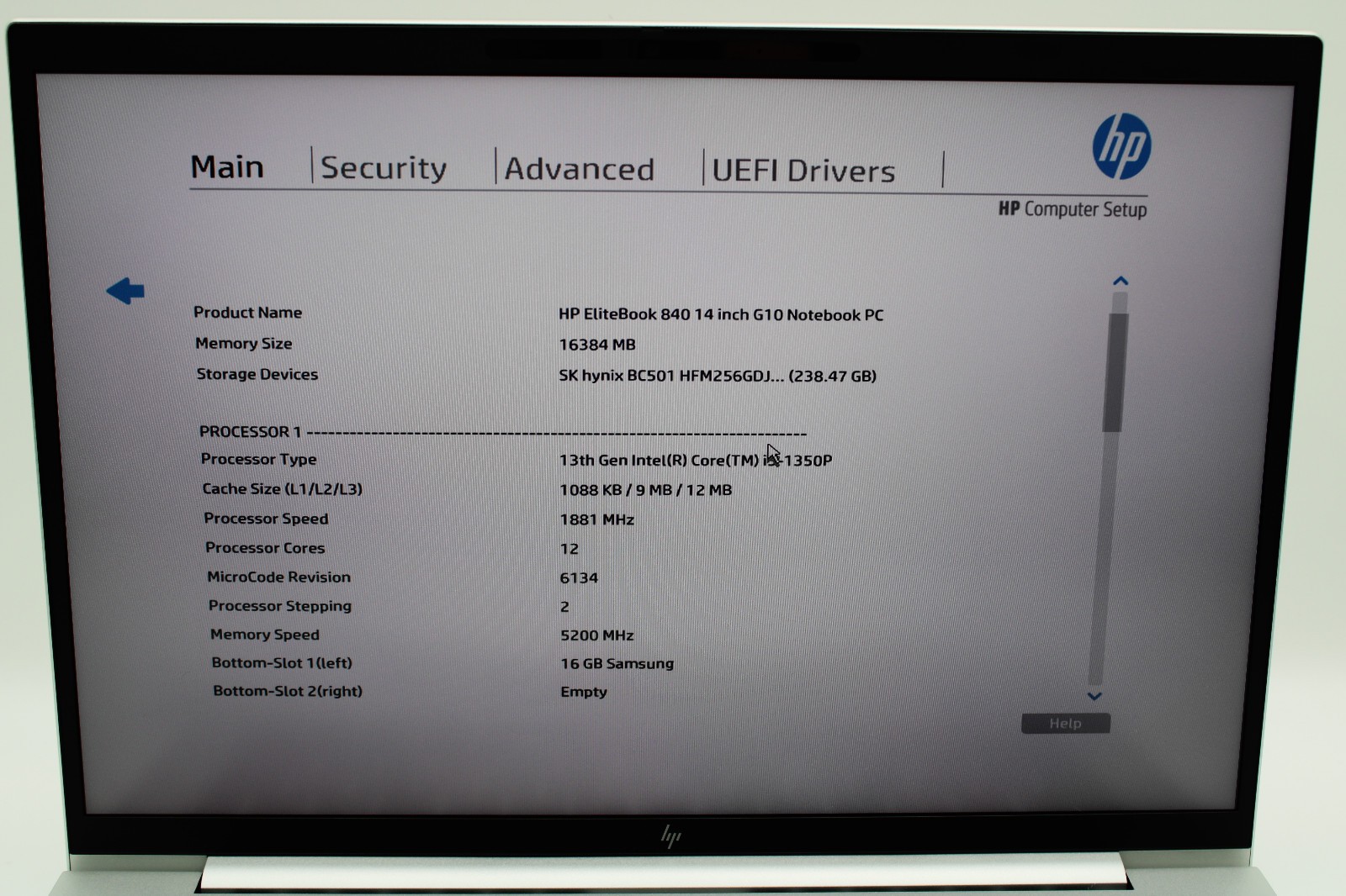 HP EliteBook 840 G10 _ i5-1345U _ 16GB DDR5 _ 256GB SSD _ W11H _ No AC *READ