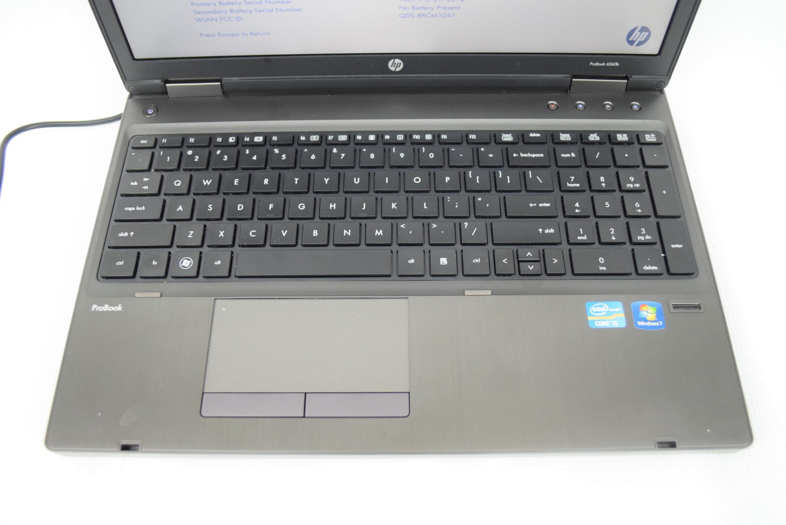 HP 6560b Intel Core i5-2450M 2.50 GHz 4GBLaptop Computer NO HDD NO OS