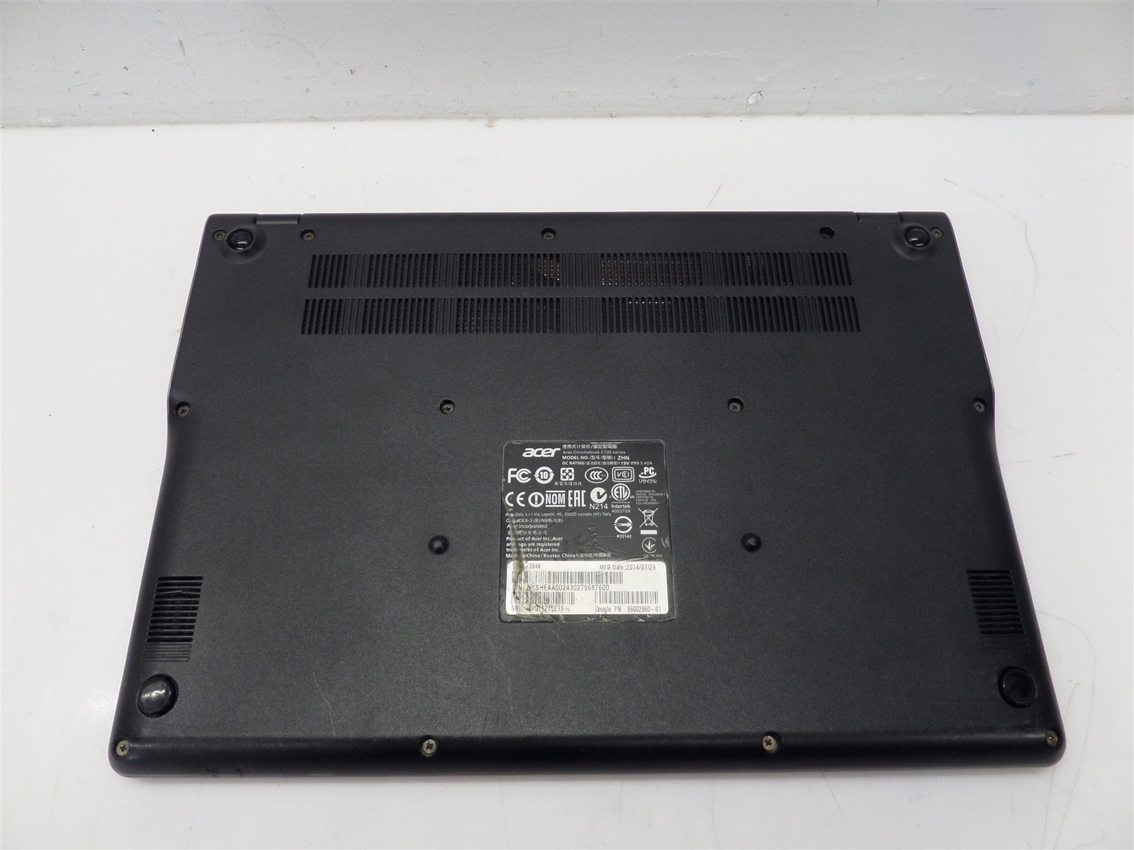 Acer Chromebook C720 Series ZHN 11.6″ Celeron 2957U 1.4GHz CPU 2GB RAM 16GB SSD