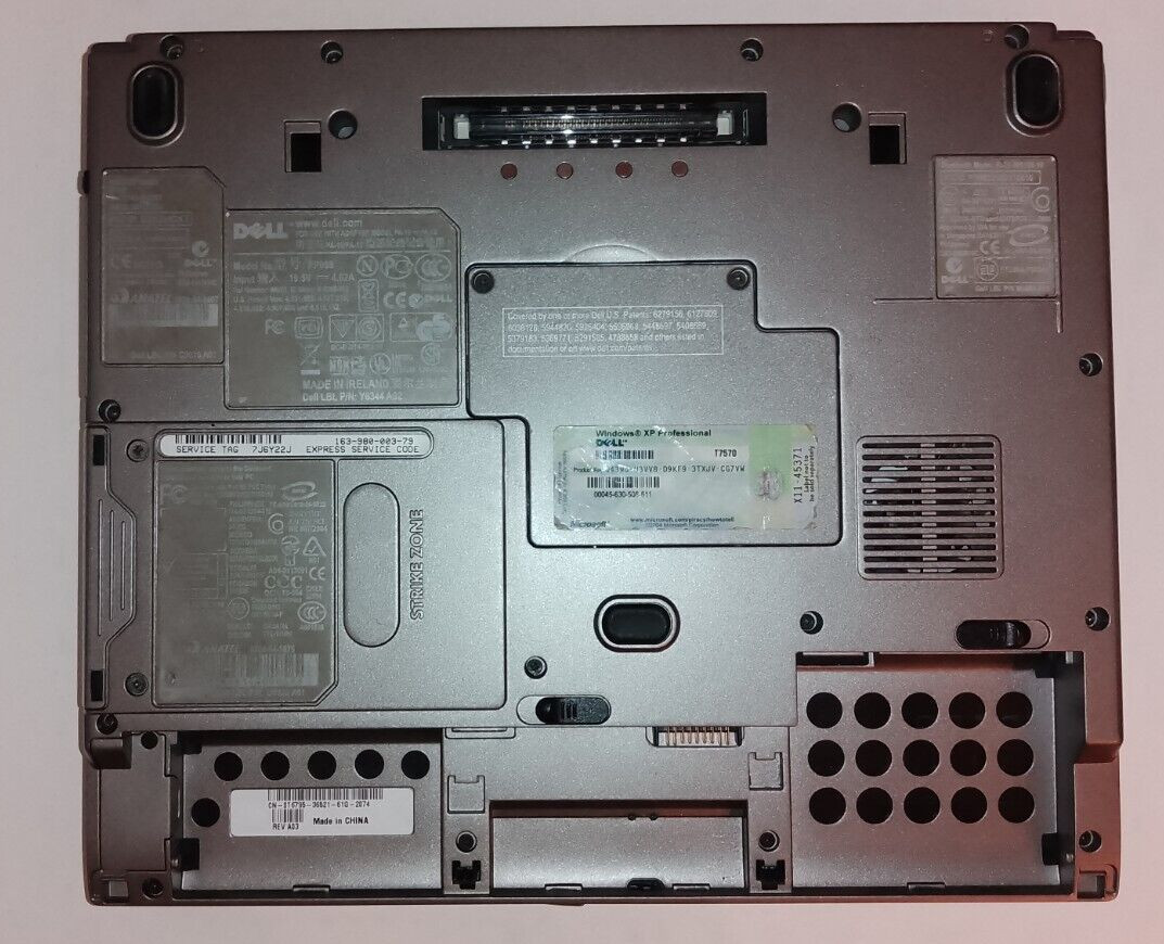 Vintage Dell Latitude D410 12″ Laptop 1.86 Ghz CPU 760MB RAM 60GB HDD Windows XP