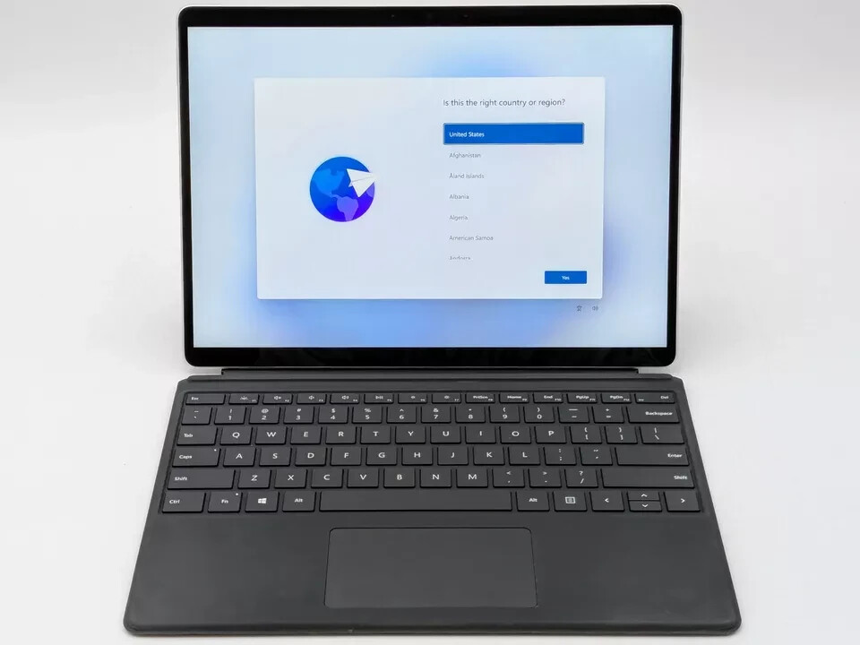 Genuine Microsoft Surface Pro 3 4 5 6 7Type Cover Keyboard Finger Print ID