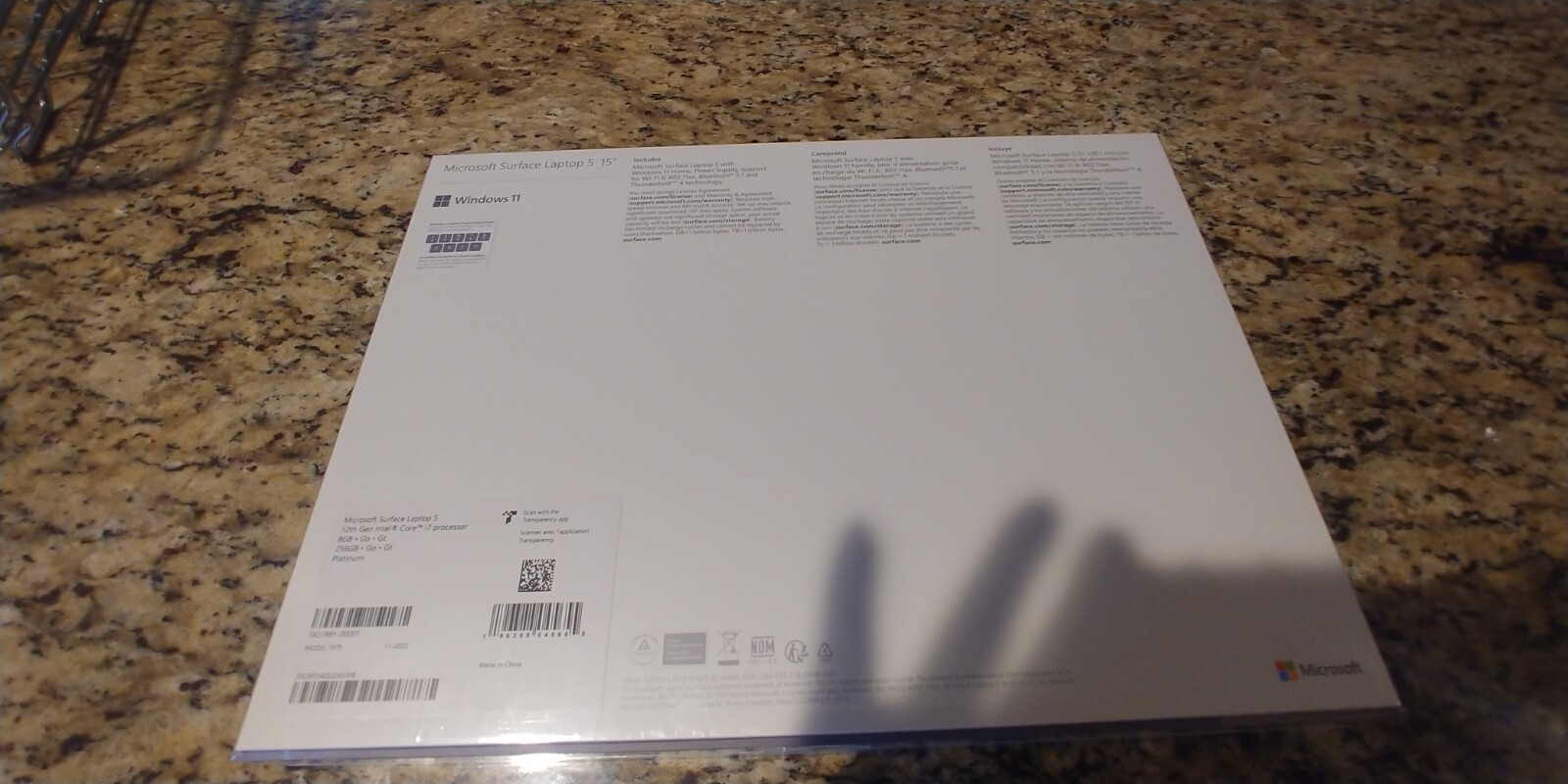 Microsoft Surface Laptop 5 15″ (256GB SSD, Intel Core i7 12th Gen., 4.70 GHz,…