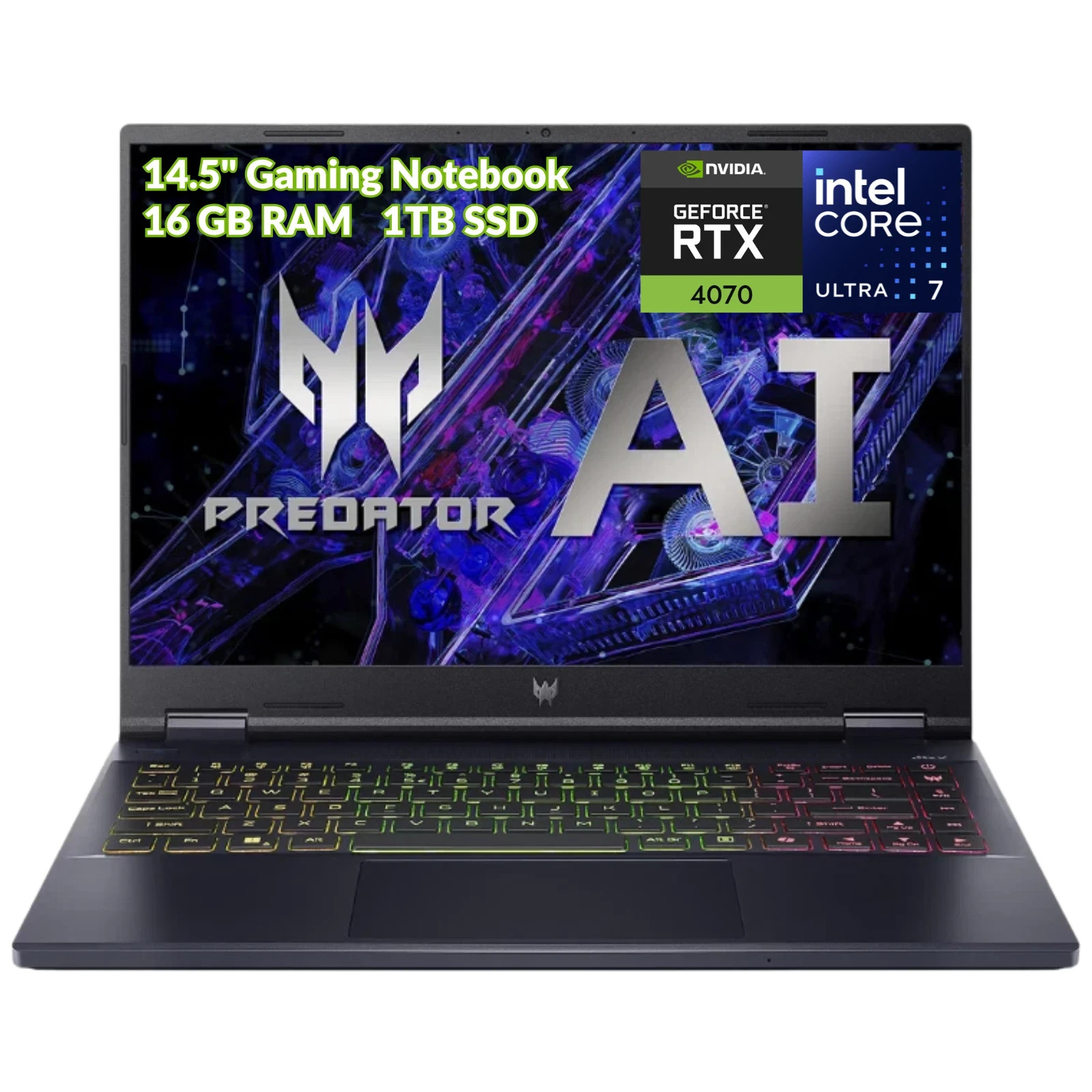 Acer Predator Helios Neo 14″ Gaming Intel Ultra7 16GB 1TB RTX4070