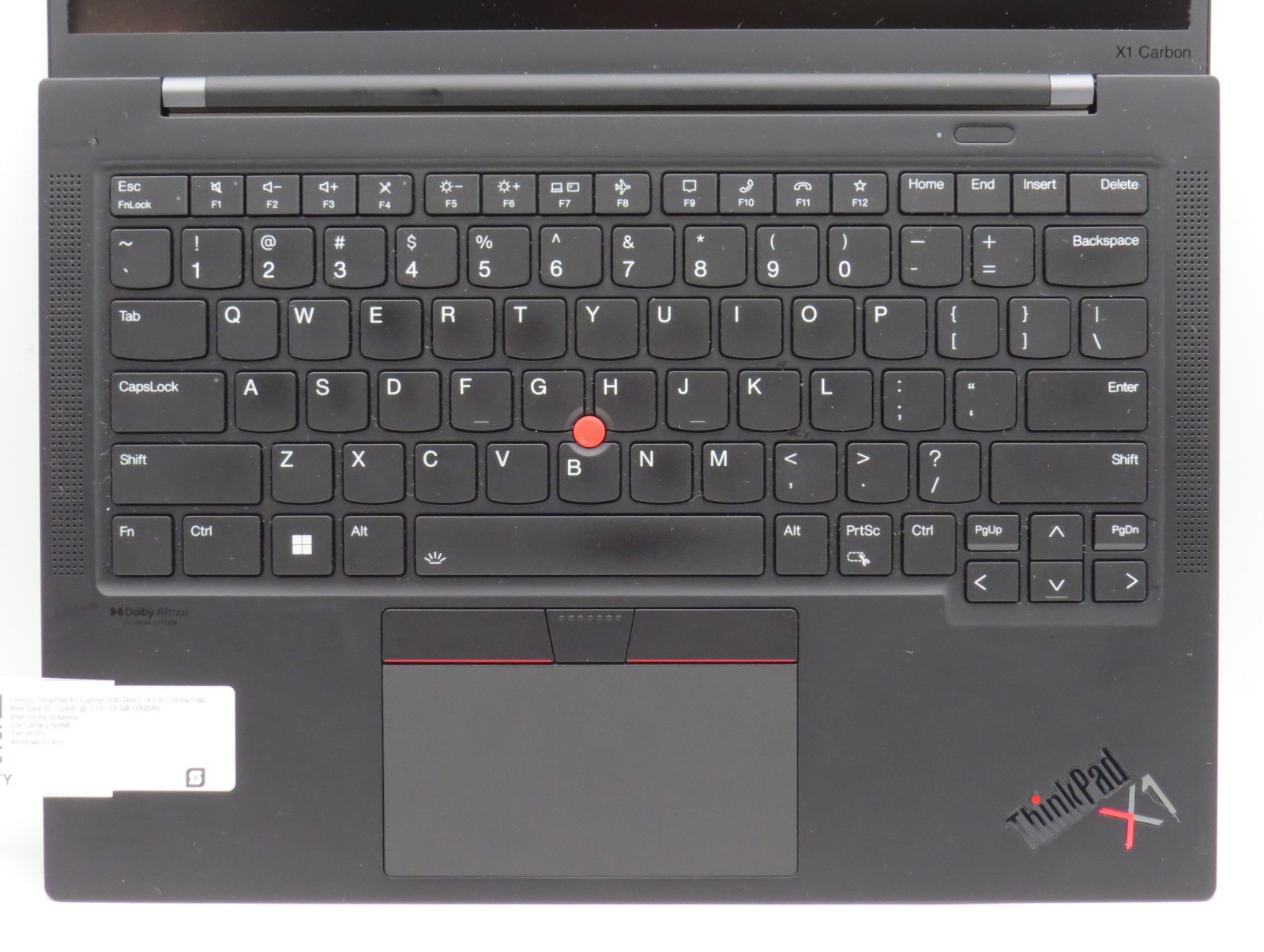 Lenovo ThinkPad X1 Carbon G10 i5-1240P 16GB DDR5 256GB m2 14″ Touch Win11 Pro