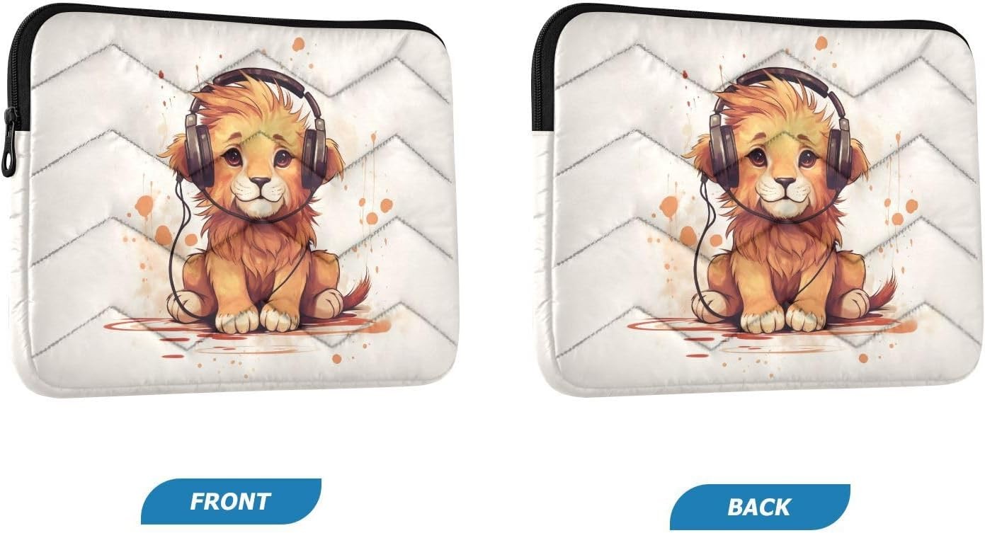 Cartoon Lion Laptop Sleeve Bag for 13 14 Inch Notebook/Laptop/Tablet Computer