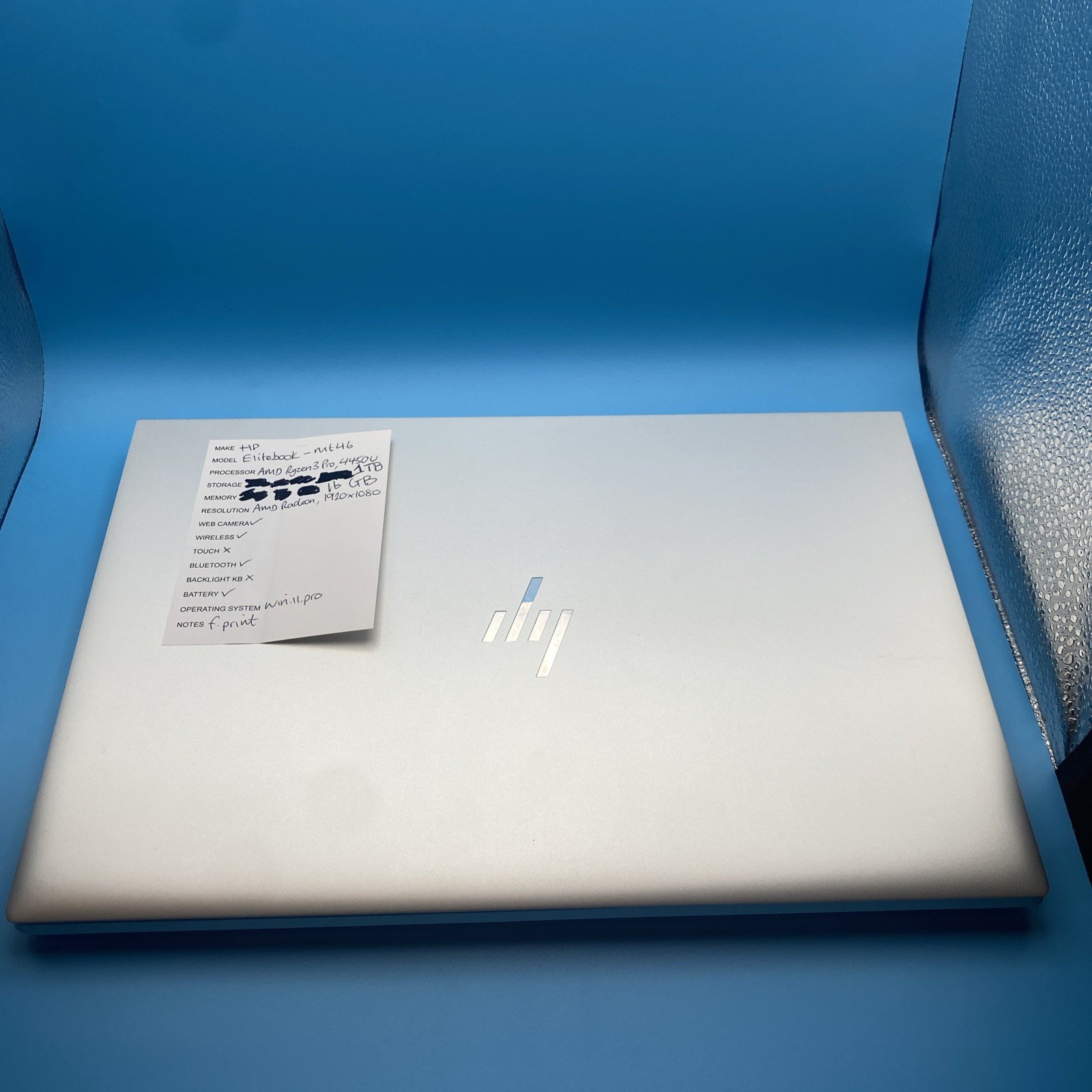 HP EliteBook mt46 Ryzen 3 Pro 4450U 2.5GHz 16GB 1TB SSD WCam WiFi W11Pro & AC