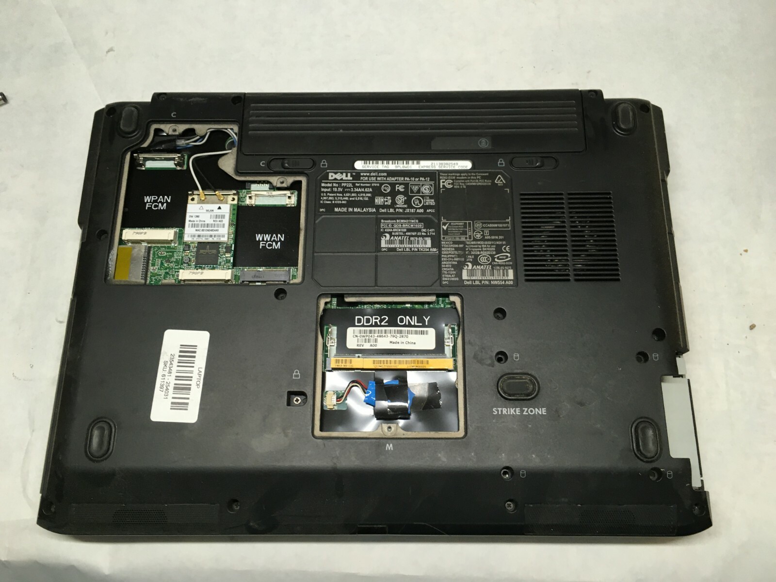 Dell’s Inspiron 1520 15″ (AS IS / FOR PARTS) – MISSING PARTS – JZ