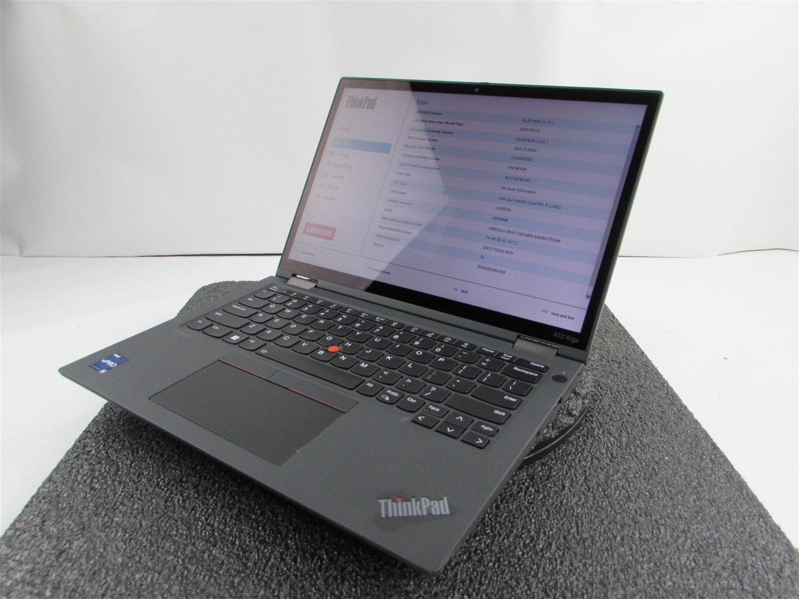 LENOVO THINKPAD X13 YOGA (Gen 3) 13.3″ 2-in-1 I5-1245U 256GB SSD 16GB RAM WIN 11