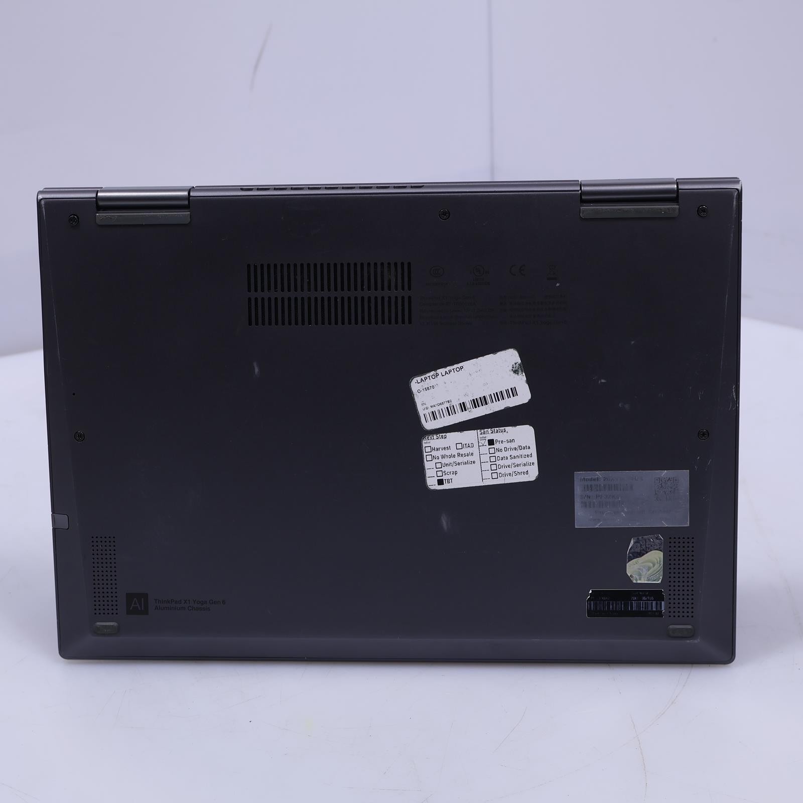 Lenovo Thinkpad X1 Yoga Gen 6 Intel Core i7 11th Gen 16GB RAM No Drive/OS Laptop