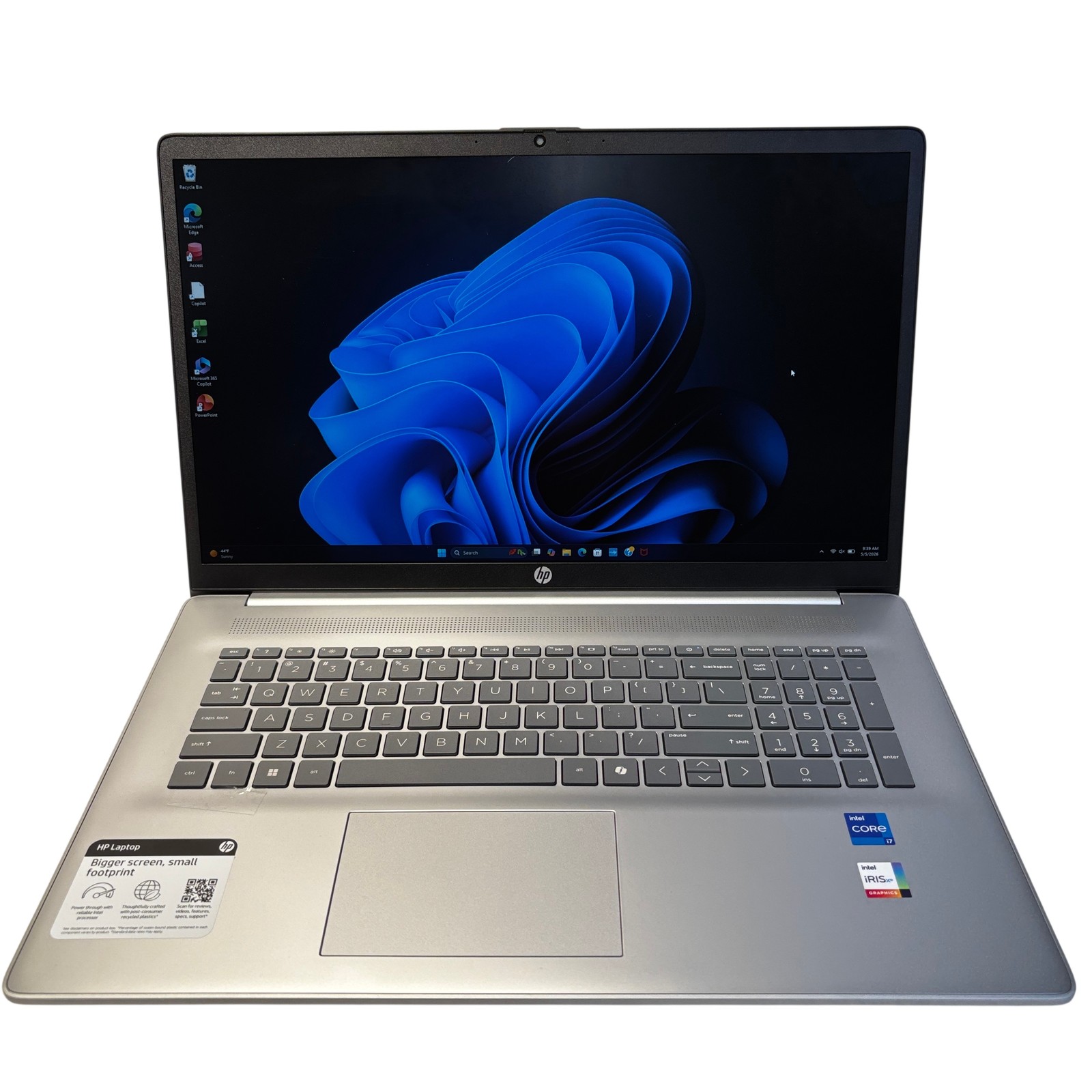 HP 17-cn3327dx Laptop Win 11 Intel Core i7-1355U 1.7Ghz 16GB RAM 1TB SSD 17.3″